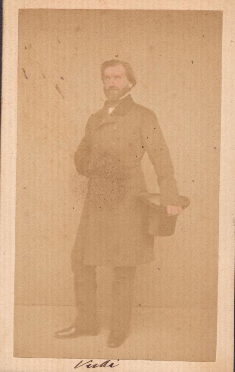 Verdi, Giuseppe (le Roncole, 10 Ottobre 1813 – Milano, 27 Gennaio 1901) Foto CDV Bernoud