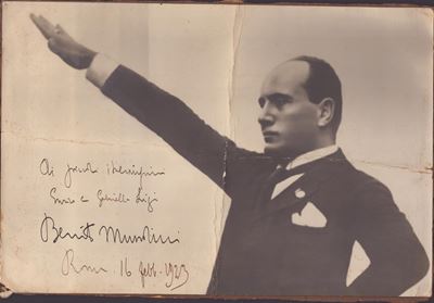 Mussolini, Benito (dovia di Predappio 1883 - Giulino di Mezzegra, Dongo, 1945)