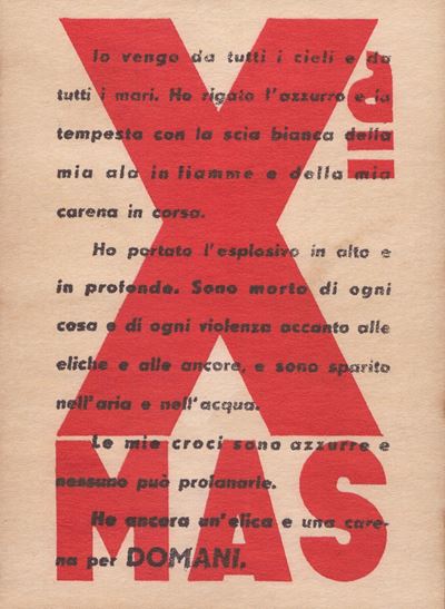 Seconda Guerra Mondiale - Volantino Xmas "io Vengo da Tutti i Cieli..."
