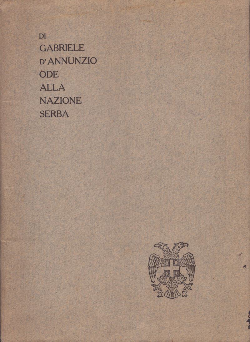 D'annunzio, Gabriele (pescara, 12 Marzo 1863 – Gardone Riviera, 1º Marzo 1938)