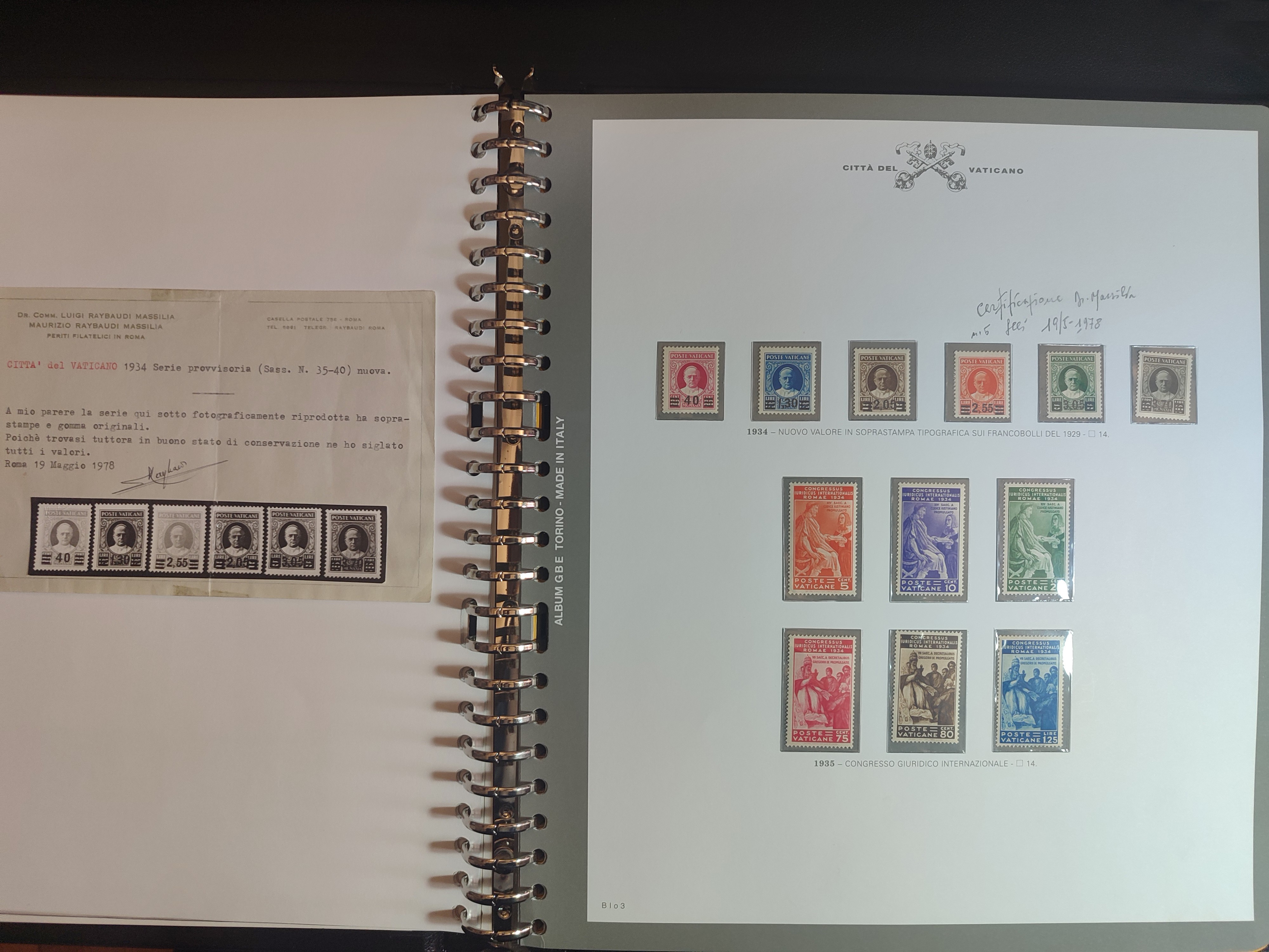 Collezione Vaticano 1929/2020 su Album Bolaffi