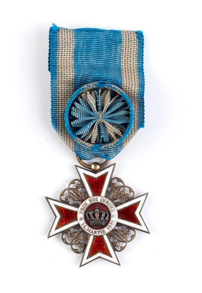 Romania, Regno, Ordine della Corona, IV Classe, Cavaliere Ufficiale