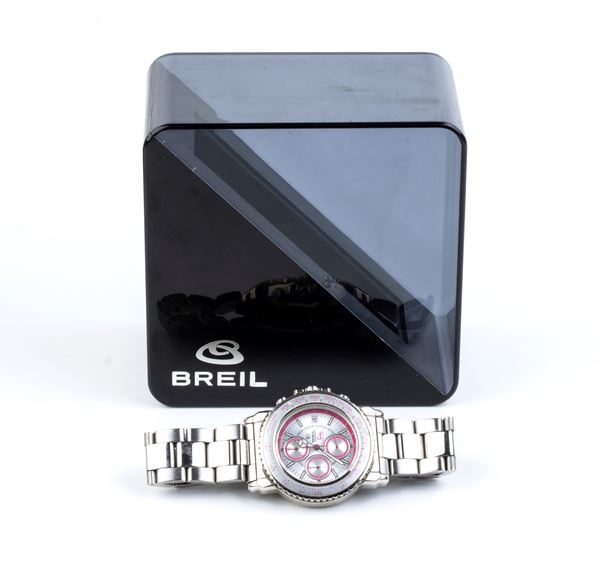 BREIL: steel chronograph wristwatch