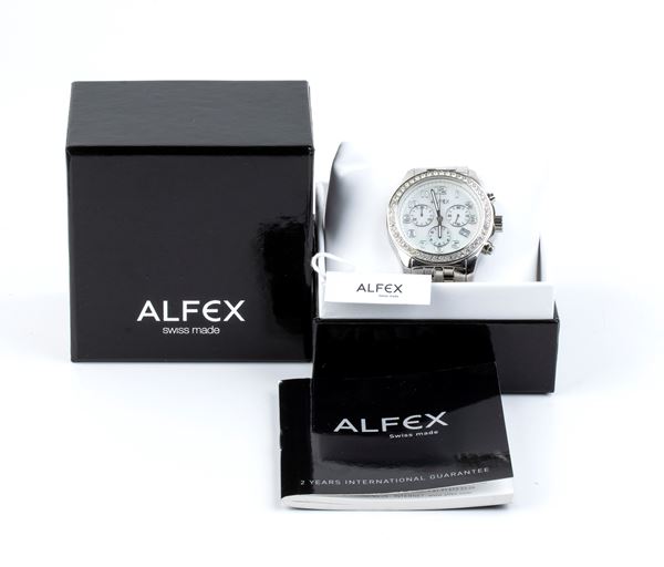 AFLEX: steel chronograph wristwatch