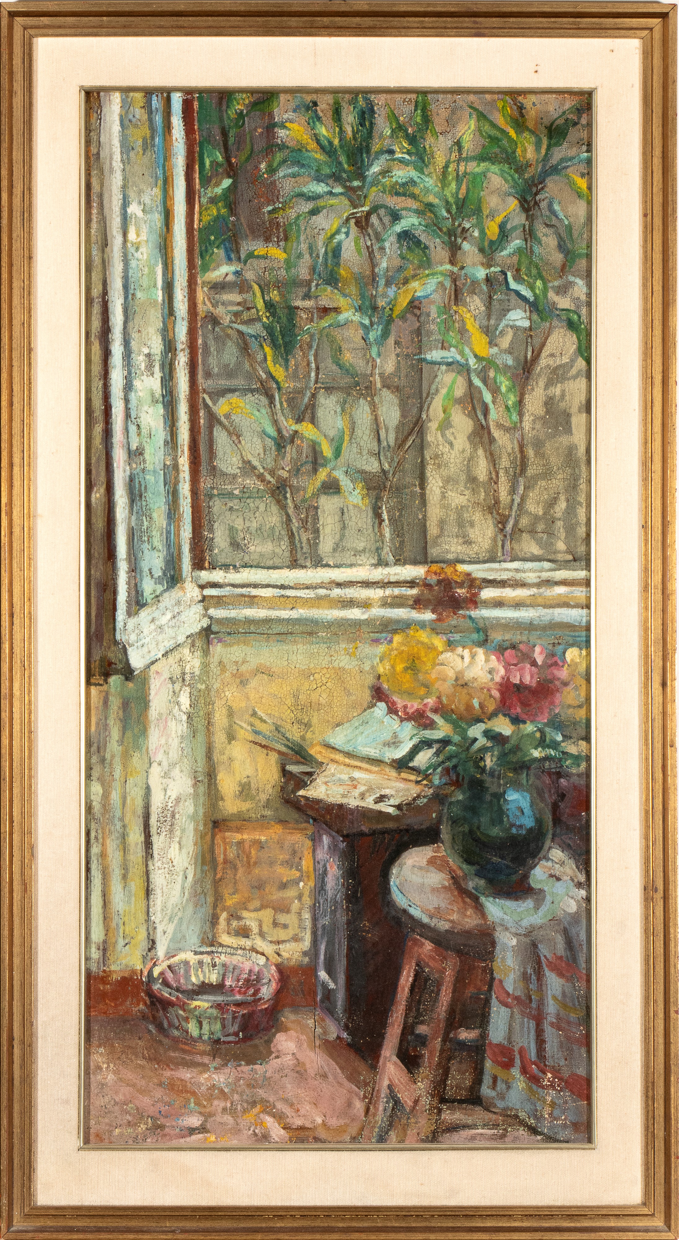 Giuseppe Sebasti - Interno di Casa con Finestra