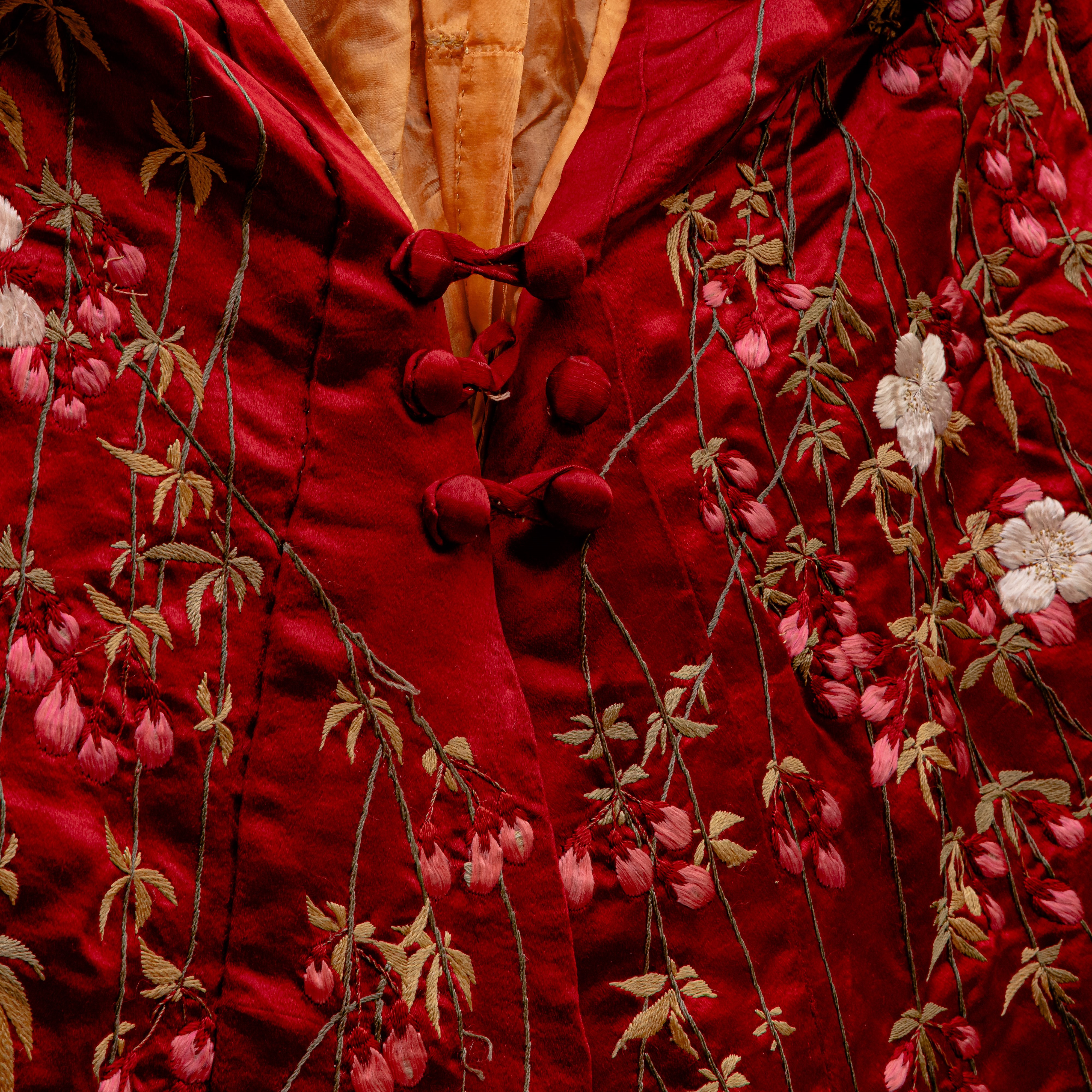 Chimono in Seta Rossa con Fascia