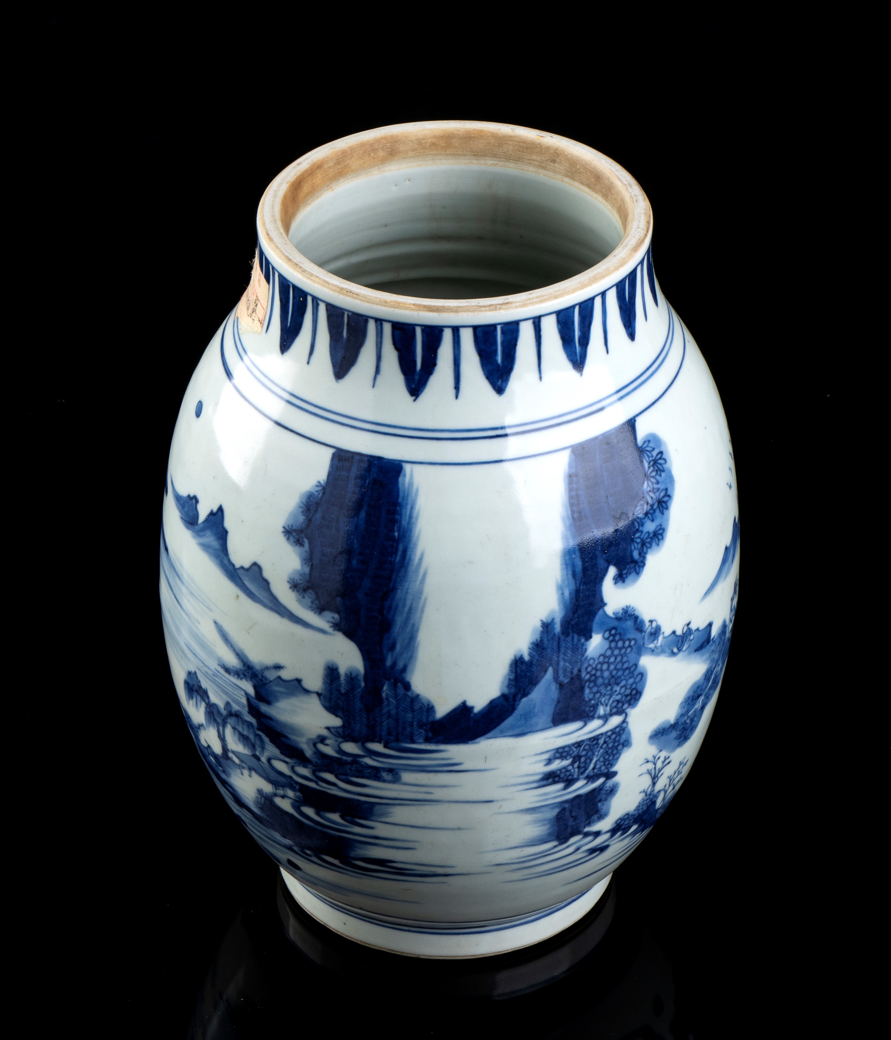 Vaso in Porcellana 'bianco e Blu'