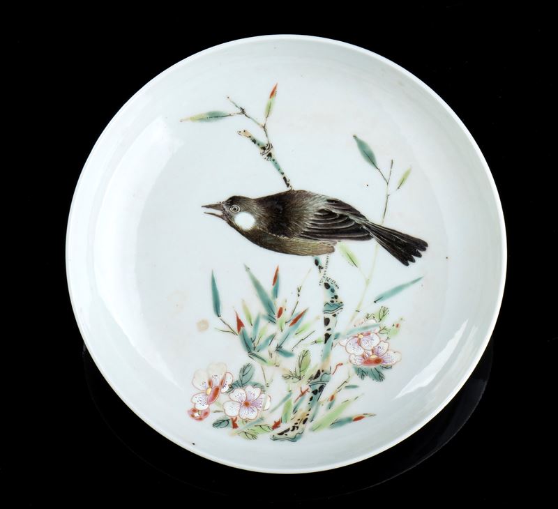 PICCOLO PIATTO IN PORCELLANA 'FAMIGLIA VERDE'