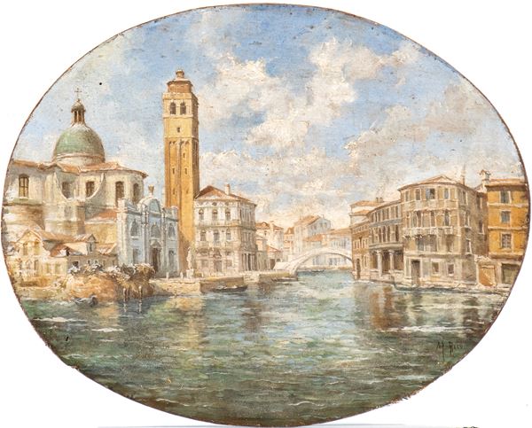 Martin Rico y Ortega - View of Venice with Ponte delle Guglie