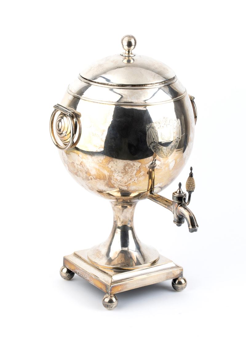 Thomas & Daniel Leader - Samovar Gerorgiano Inglese in Argento