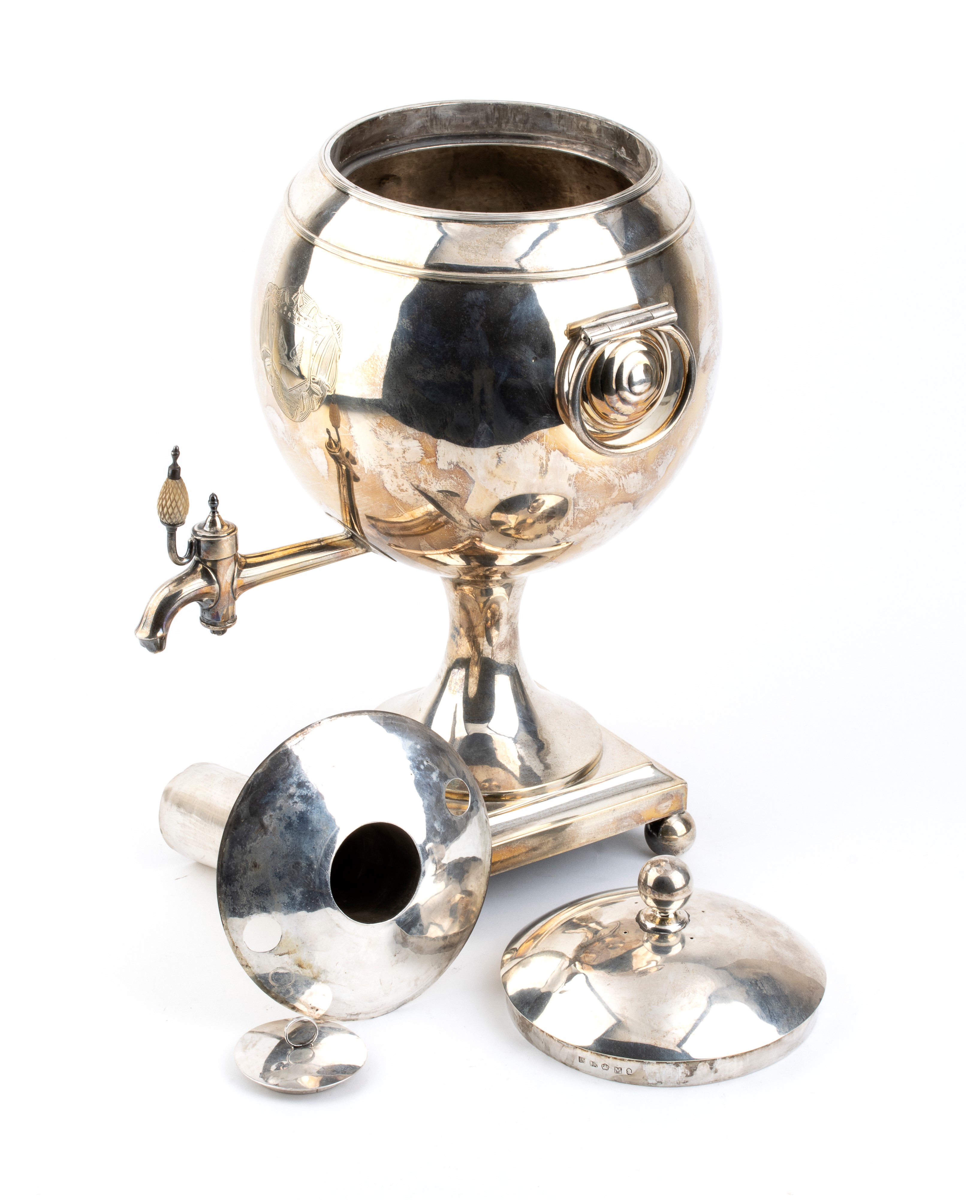 Thomas & Daniel Leader - Samovar Gerorgiano Inglese in Argento