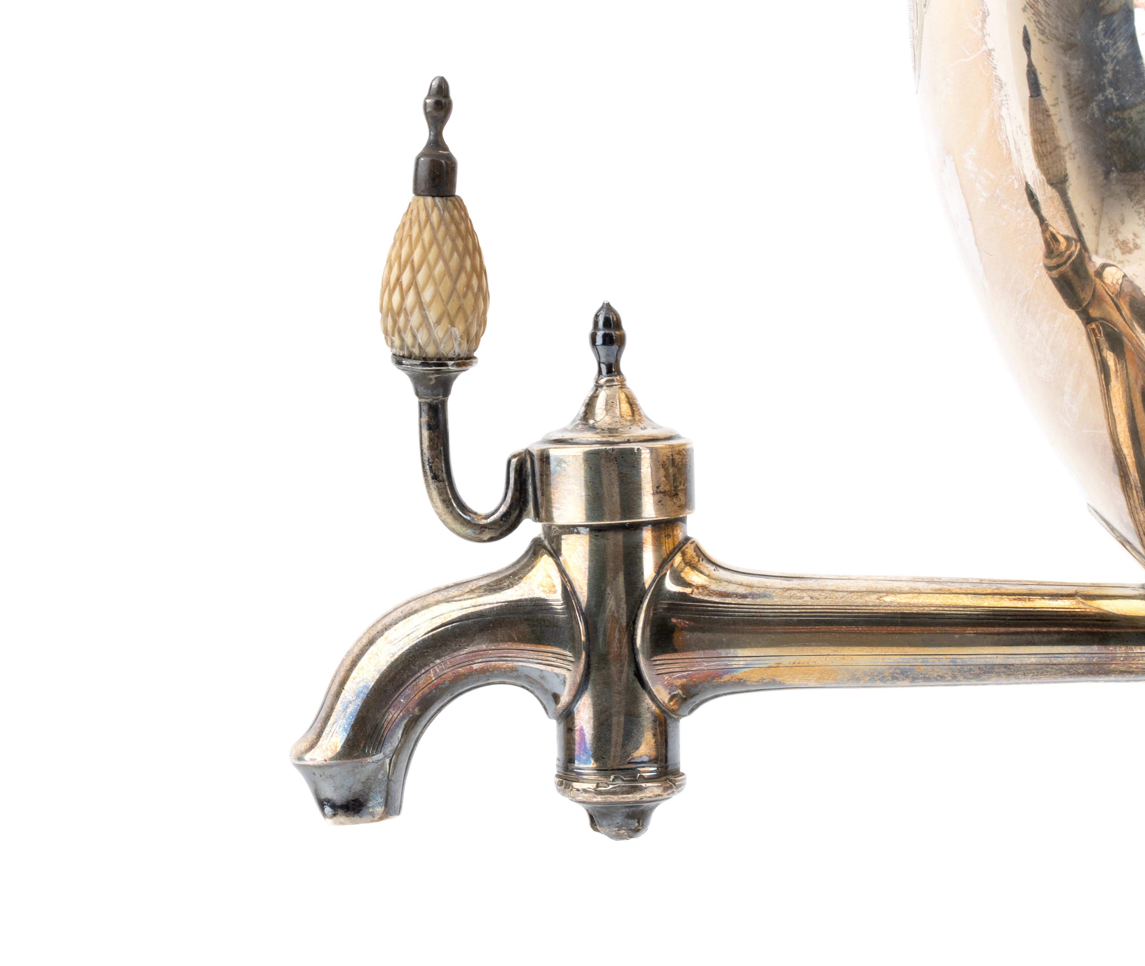 Thomas & Daniel Leader - Samovar Gerorgiano Inglese in Argento