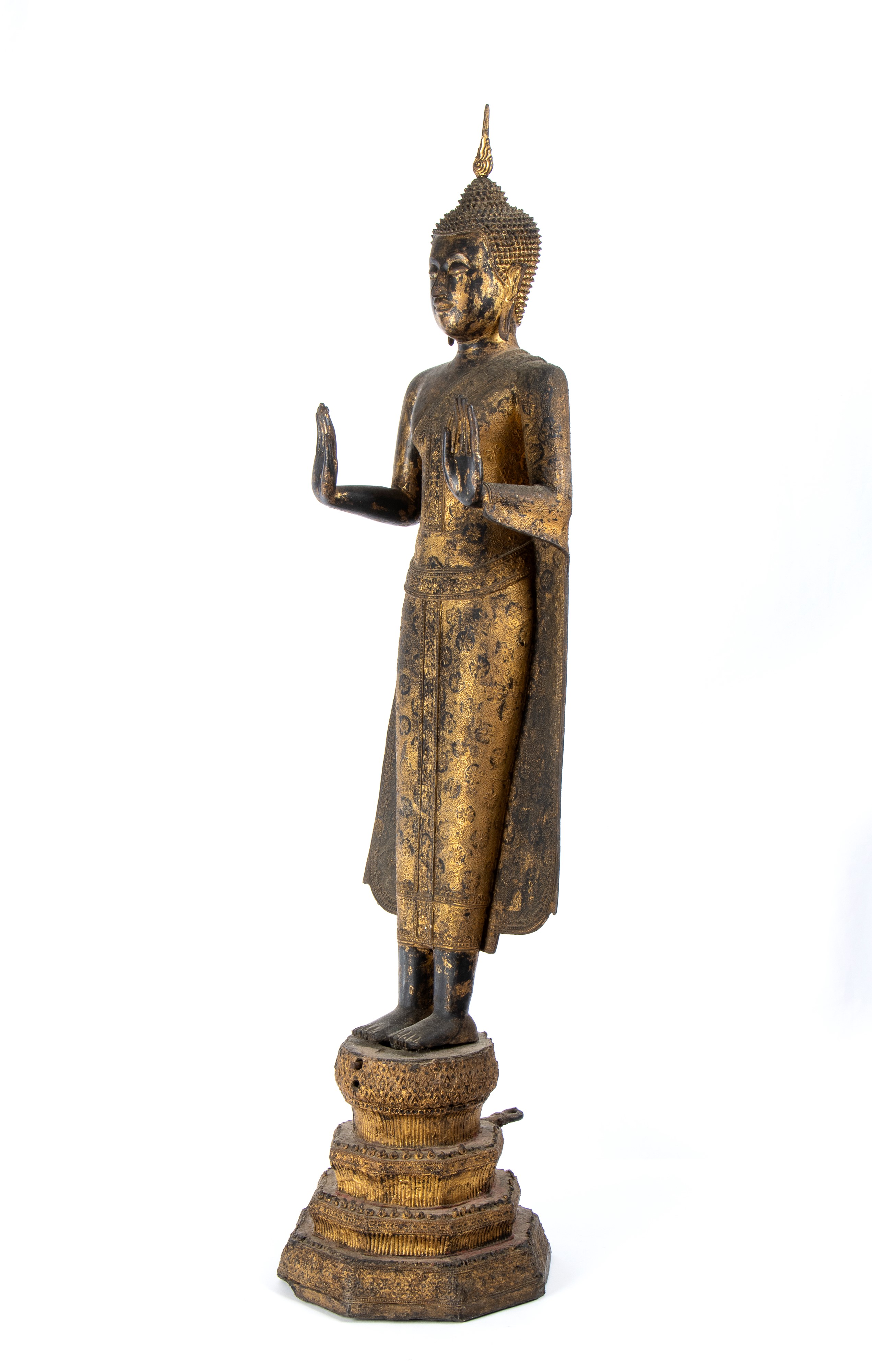 BUDDHA STANTE IN BRONZO