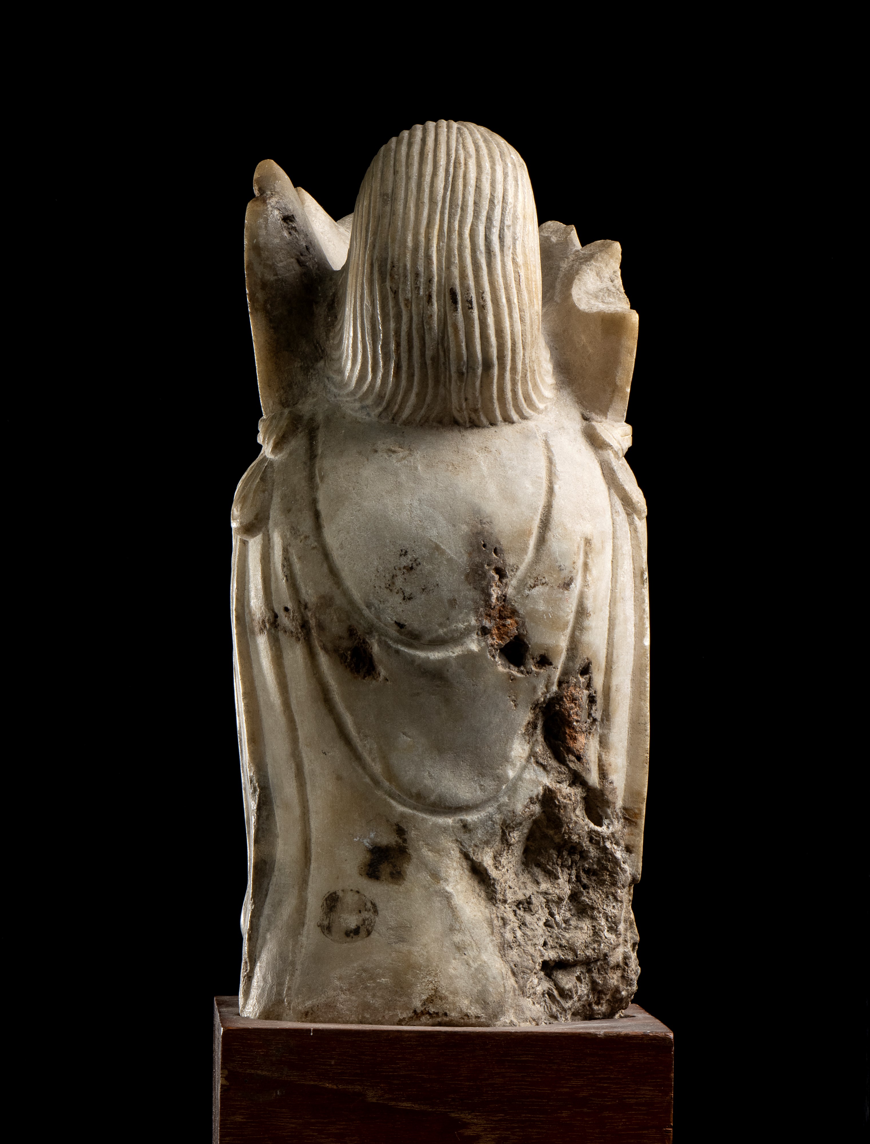 TESTA DI BODHISATTVA IN MARMO