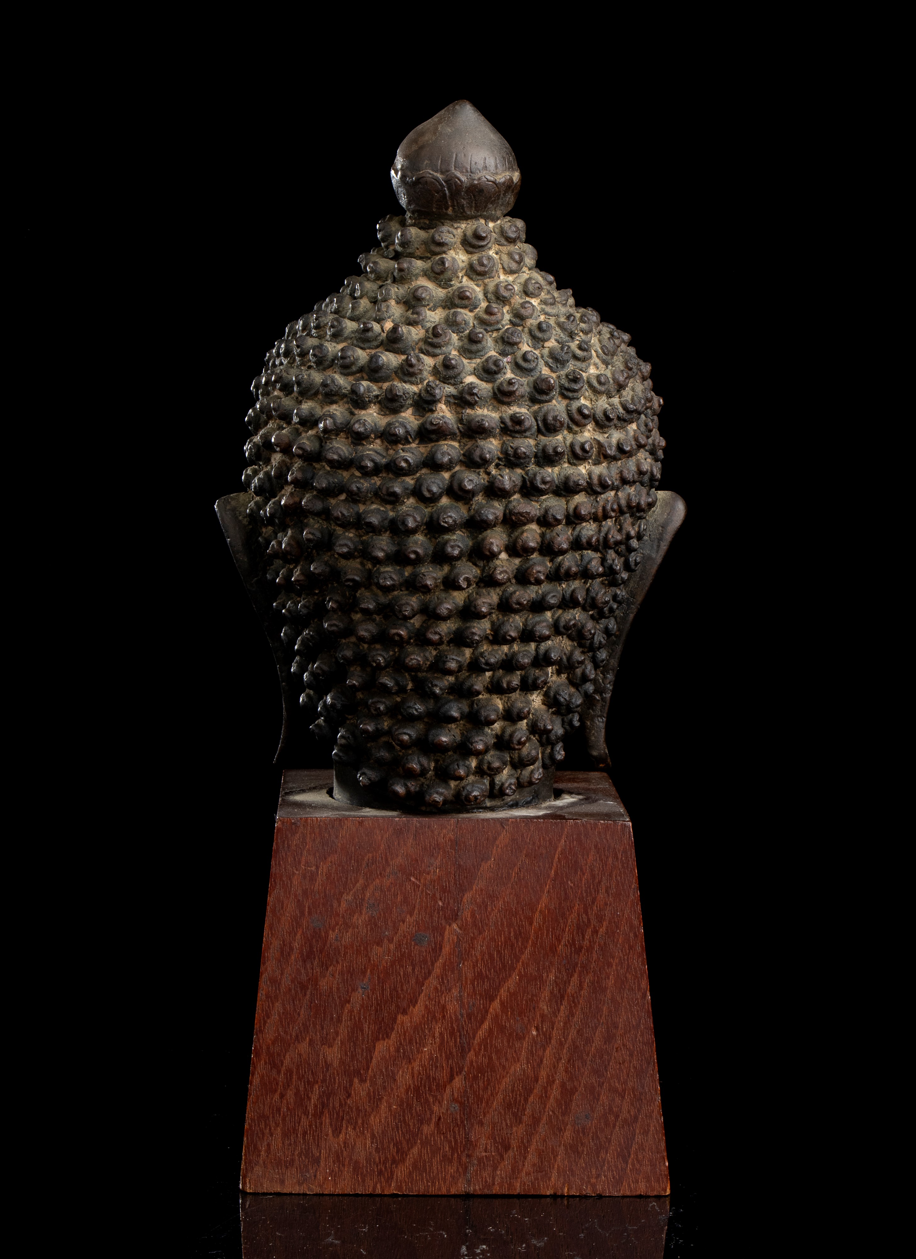 TESTA DI BUDDHA IN BRONZO