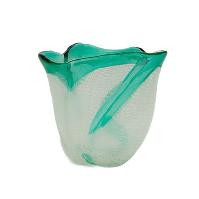Centrotavola in Vetro Murano Bianco e Verde
