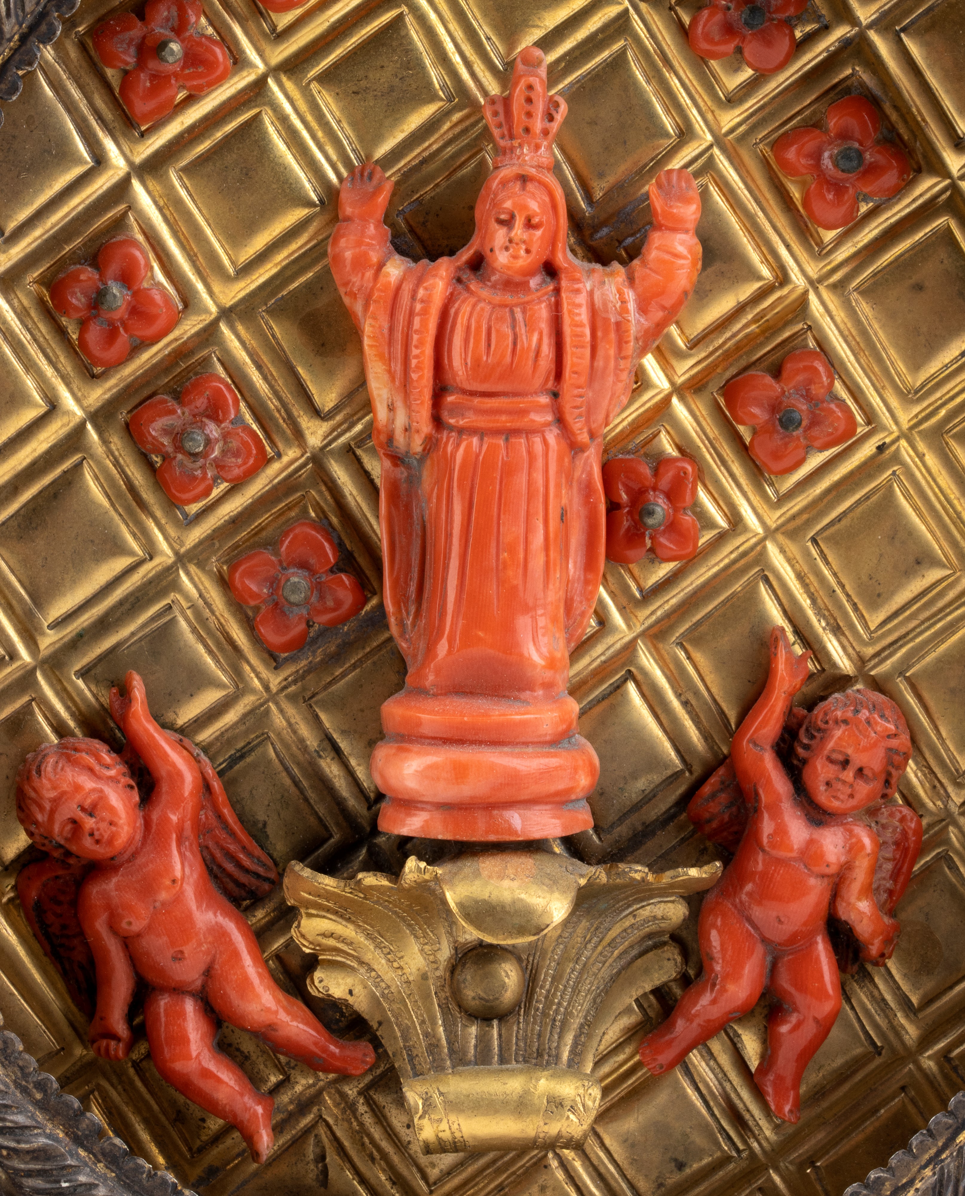 Maestranze Trapanesi - Madonna Assunta con Putti in Corallo