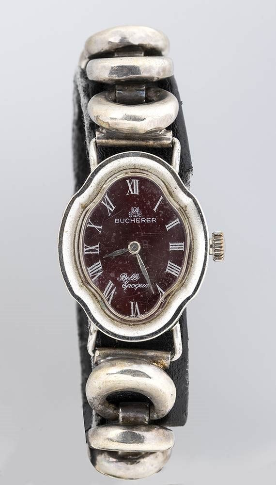 BUCHERER: ladies' silver wristwatch