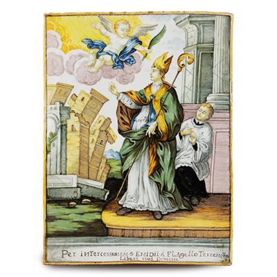 Mattonella in Ceramica Policroma,
