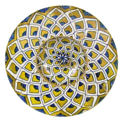Piattello in Ceramica Policroma a Lustro,