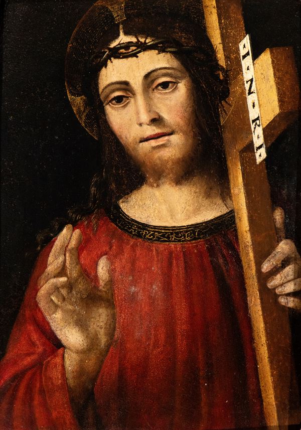Artista lombardo, XVI secolo - Cristo portacroce