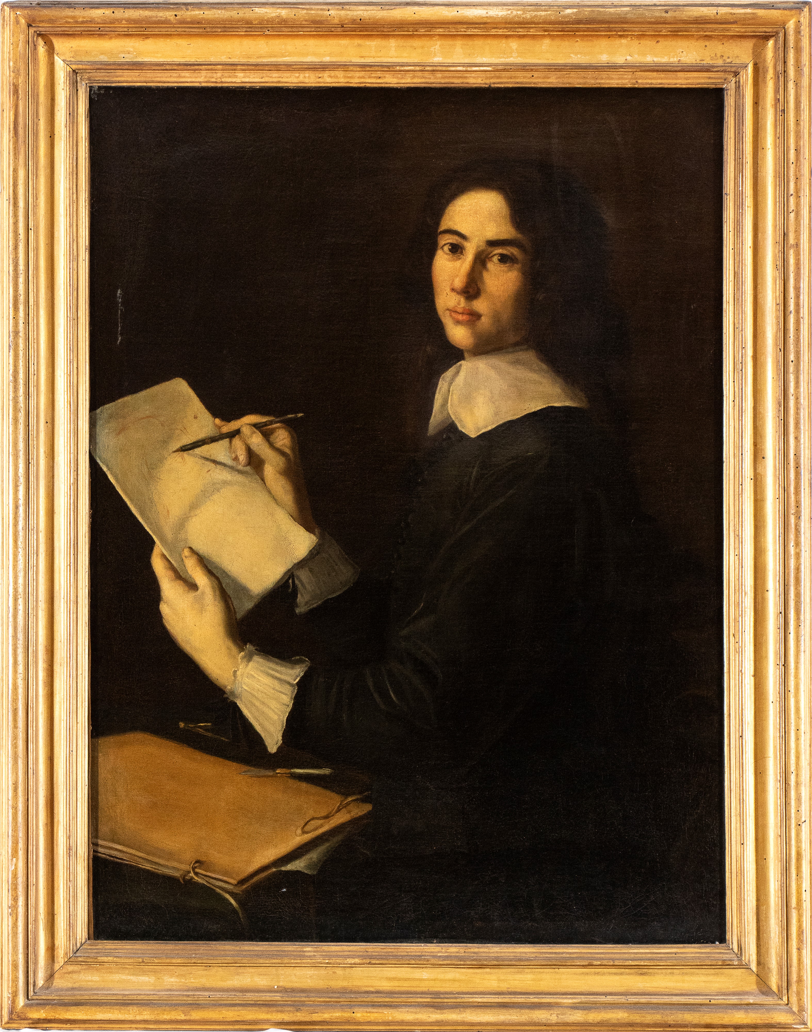 Artista Attivo a Roma, XVII Secolo - Ritratto di Giovane Artista