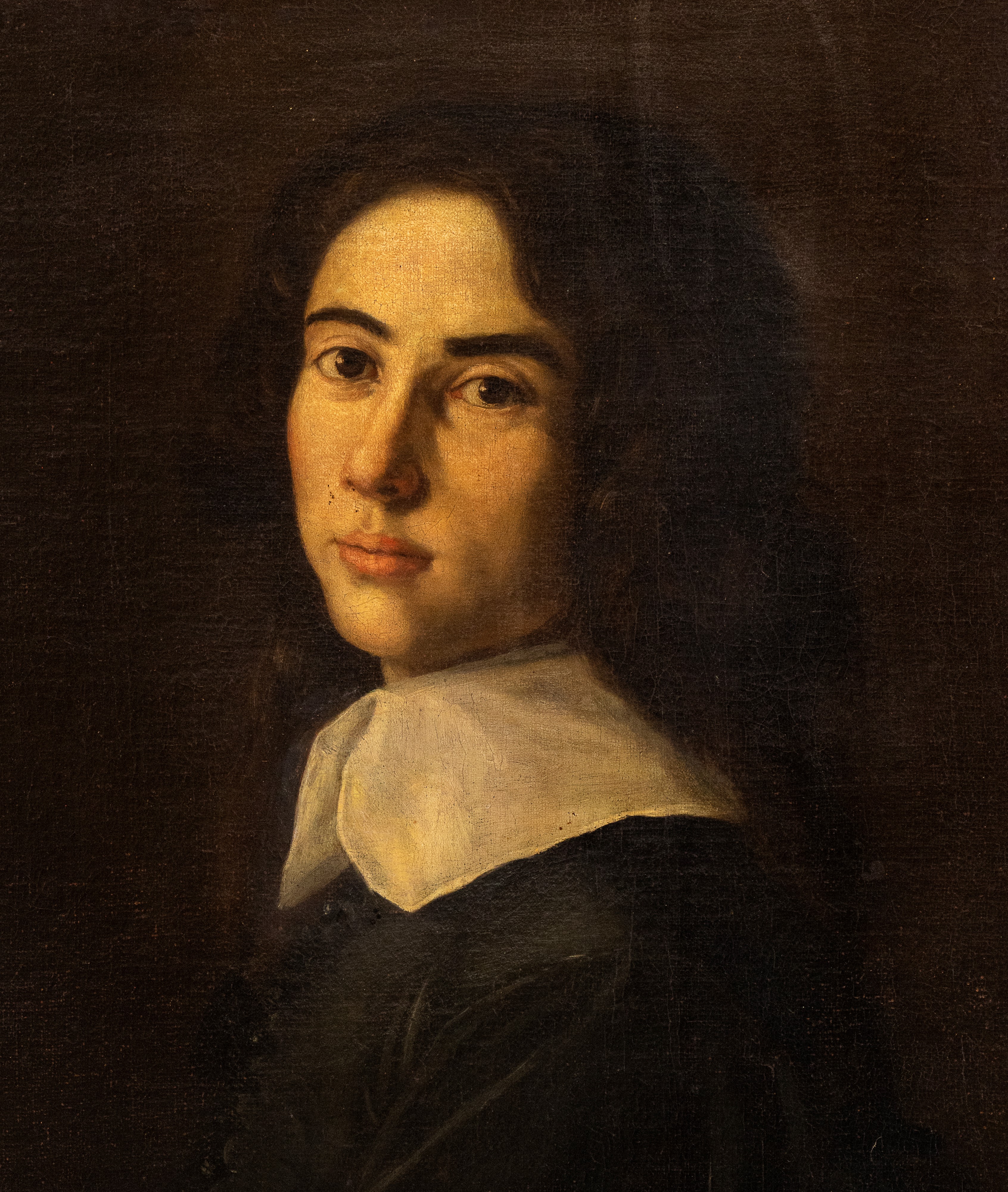 Artista Attivo a Roma, XVII Secolo - Ritratto di Giovane Artista