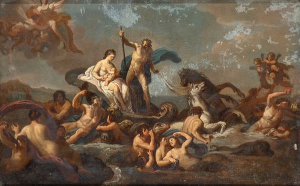 Artista francese, XVIII secolo - Poseidon and Amphritrite