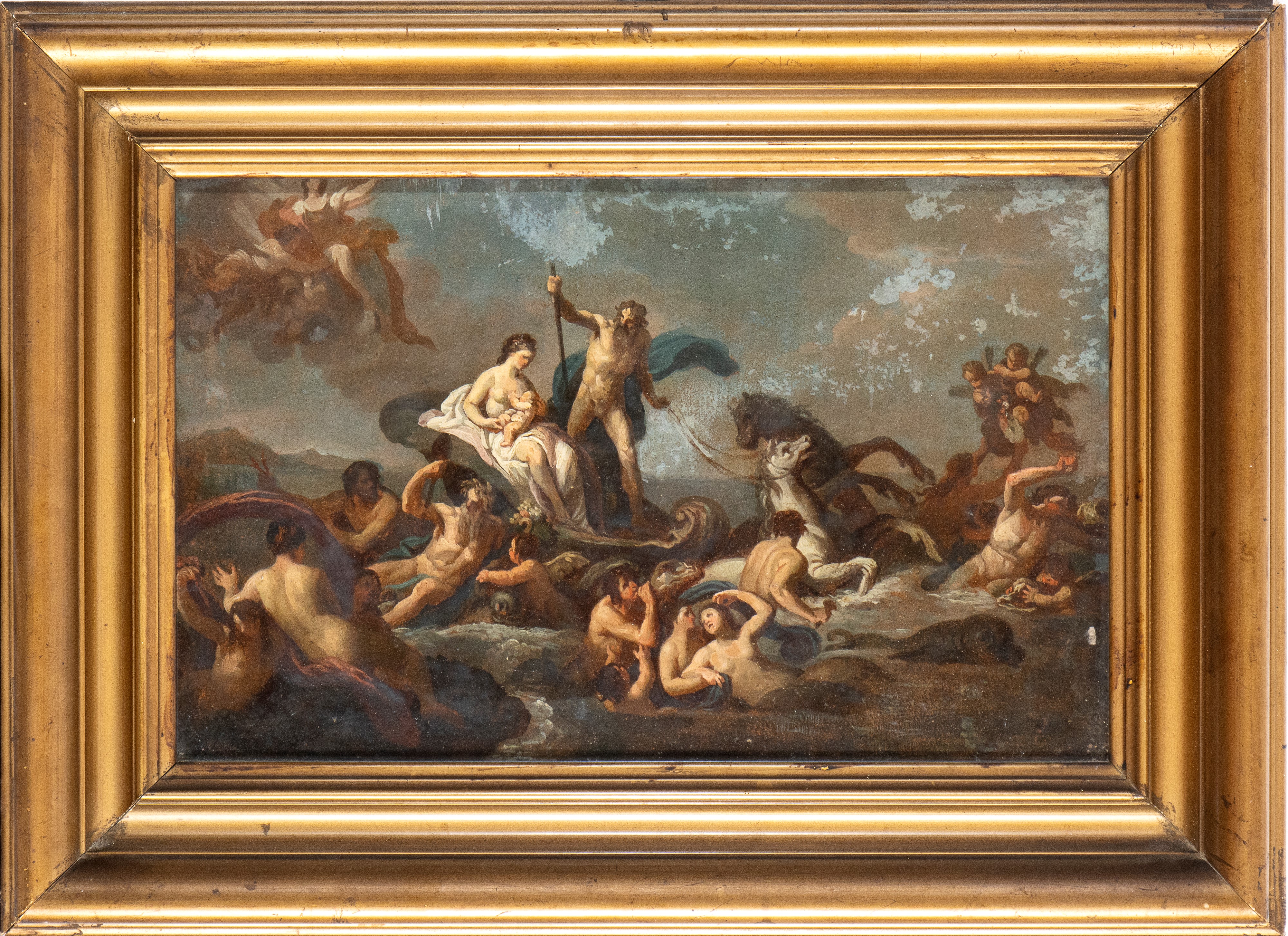 Artista Francese, XVIII Secolo - Poseidone e Anfritrite