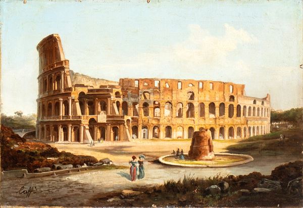 Ippolito Caffi - View of the Colosseum