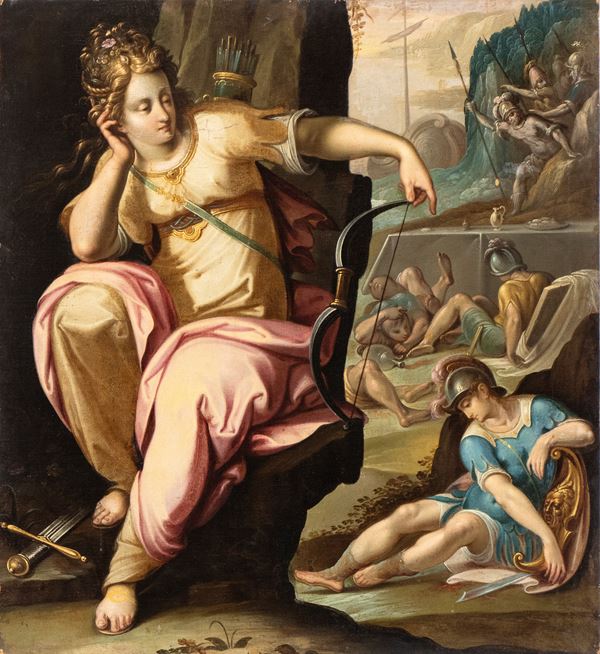 Artista emiliano, fine XVI - inizio XVII secolo - Classic heroine