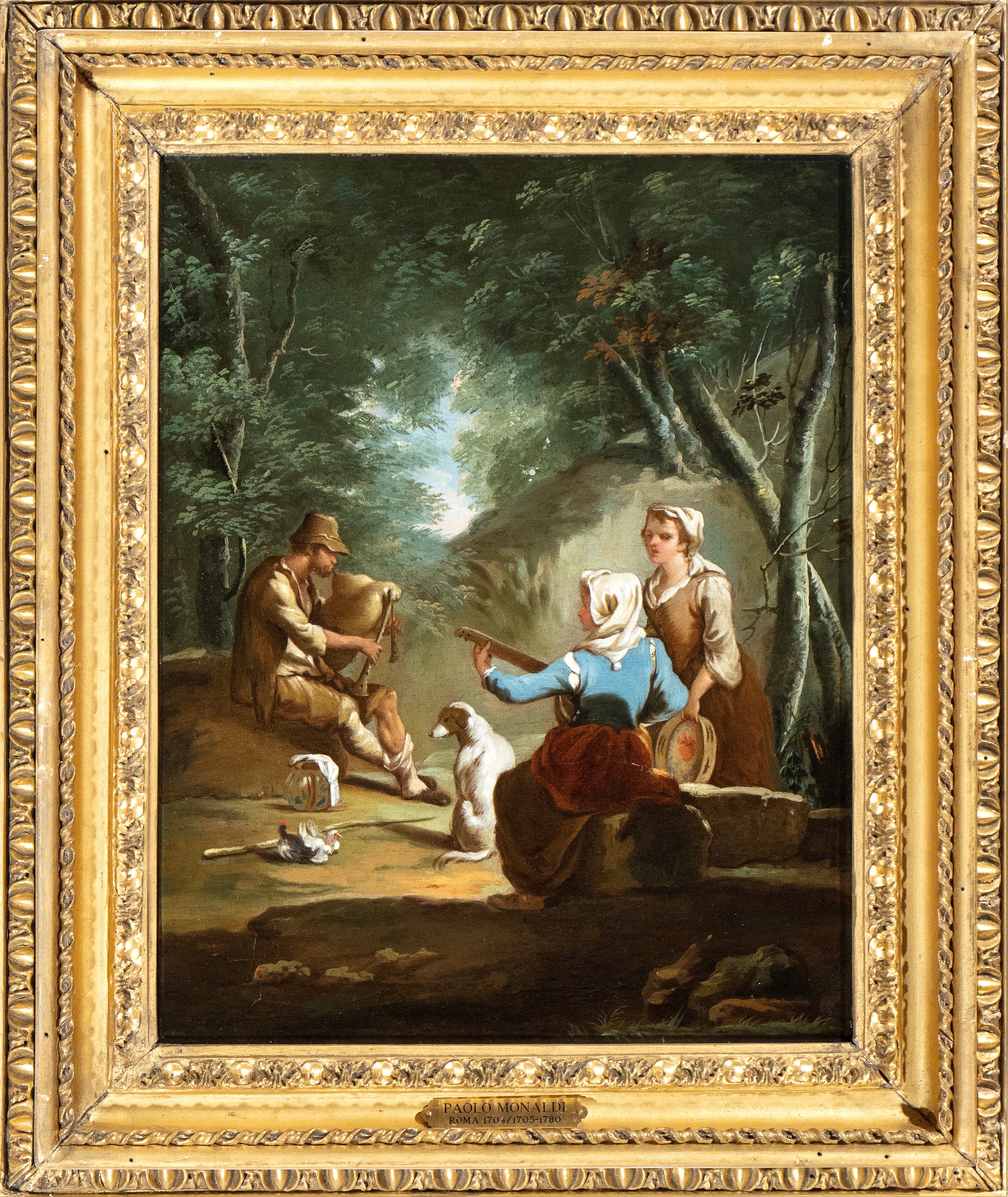 Paolo Monaldi - A) Paesaggio con Concerto di Contadini; B) Paesaggio con Contadini a Lavoro. Copp...