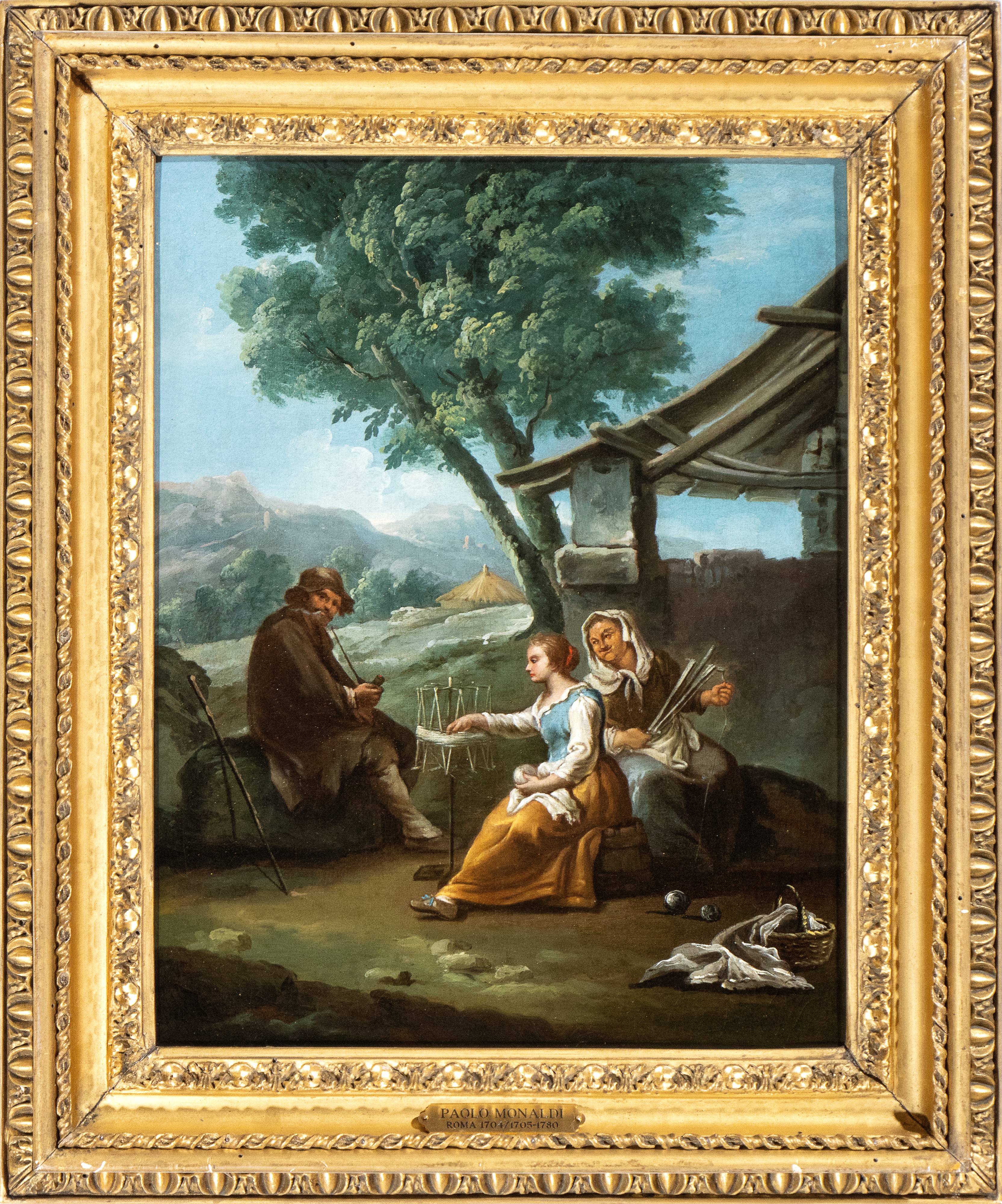 Paolo Monaldi - A) Paesaggio con Concerto di Contadini; B) Paesaggio con Contadini a Lavoro. Copp...