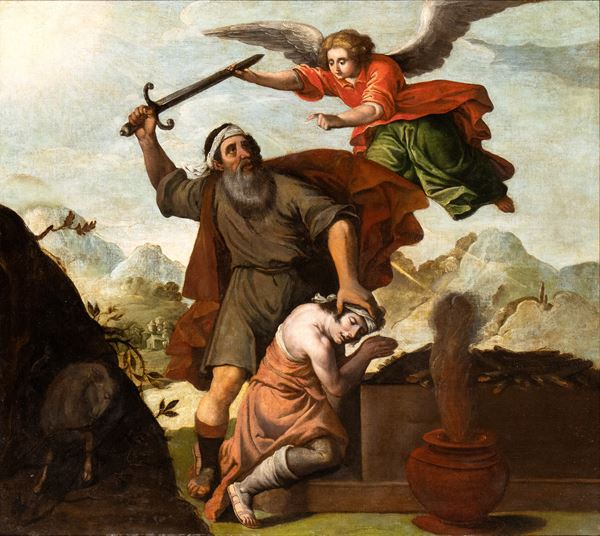Scuola sivigliana, XVII secolo - The sacrifice of Isaac