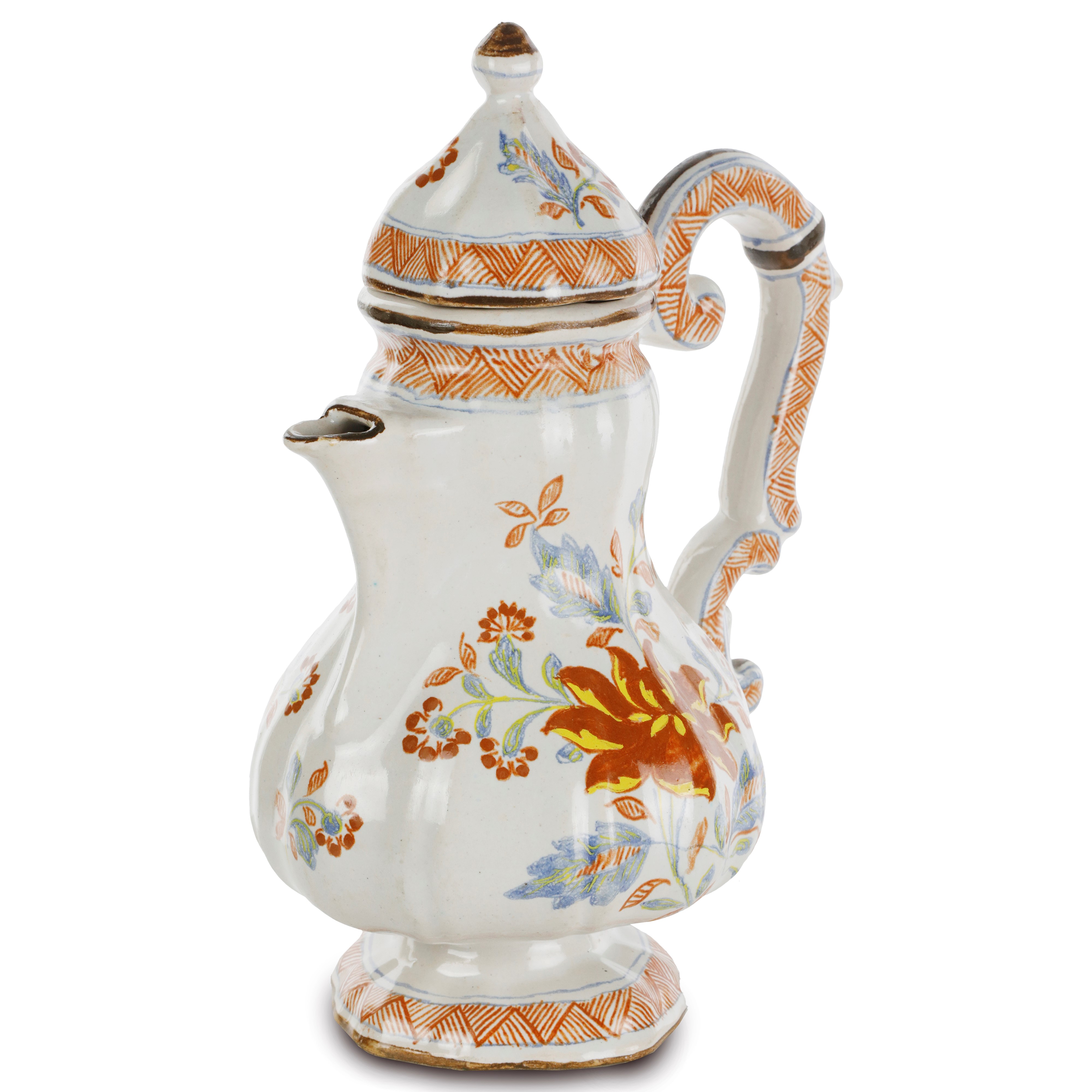 Caffettiera in Ceramica Policroma,