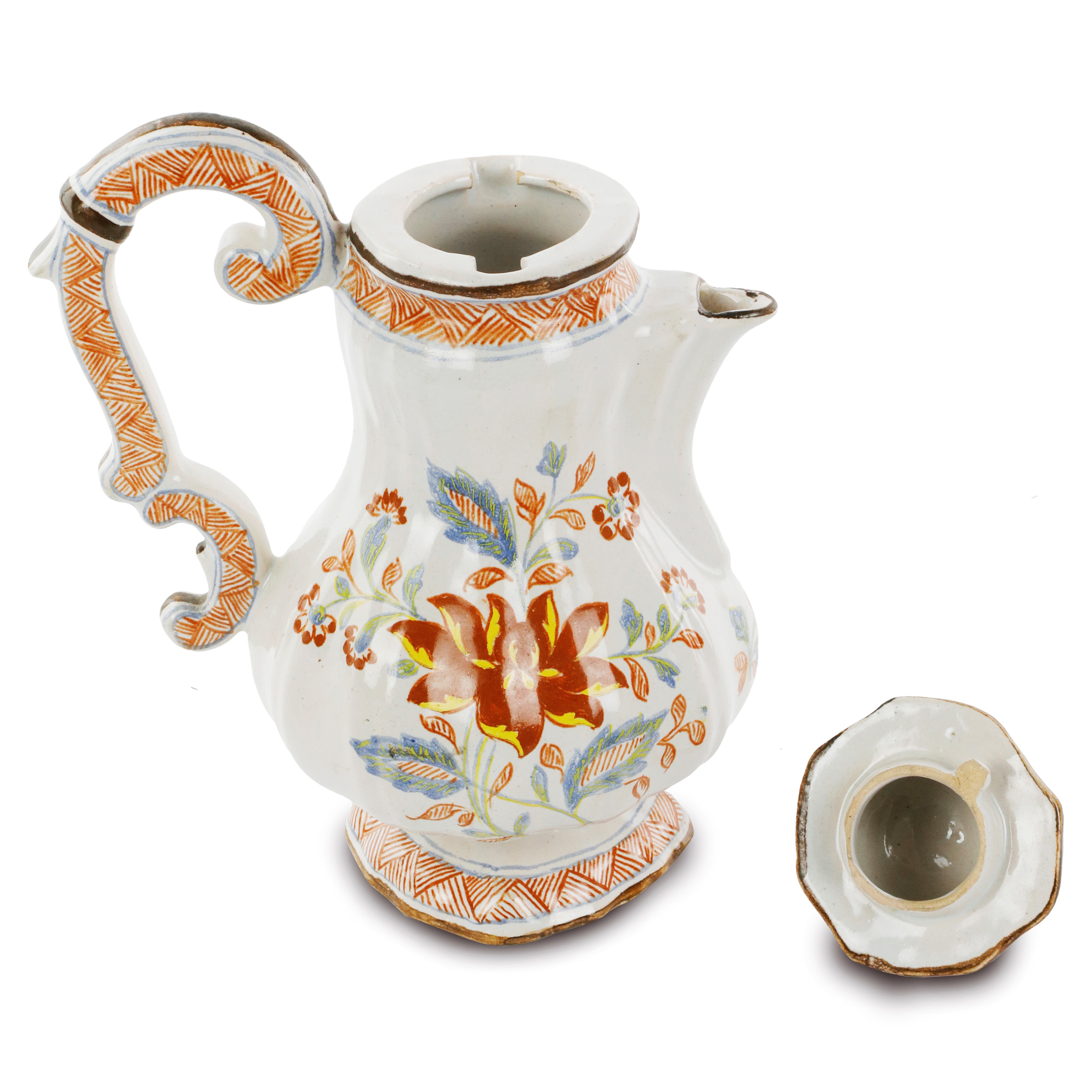 Caffettiera in Ceramica Policroma,