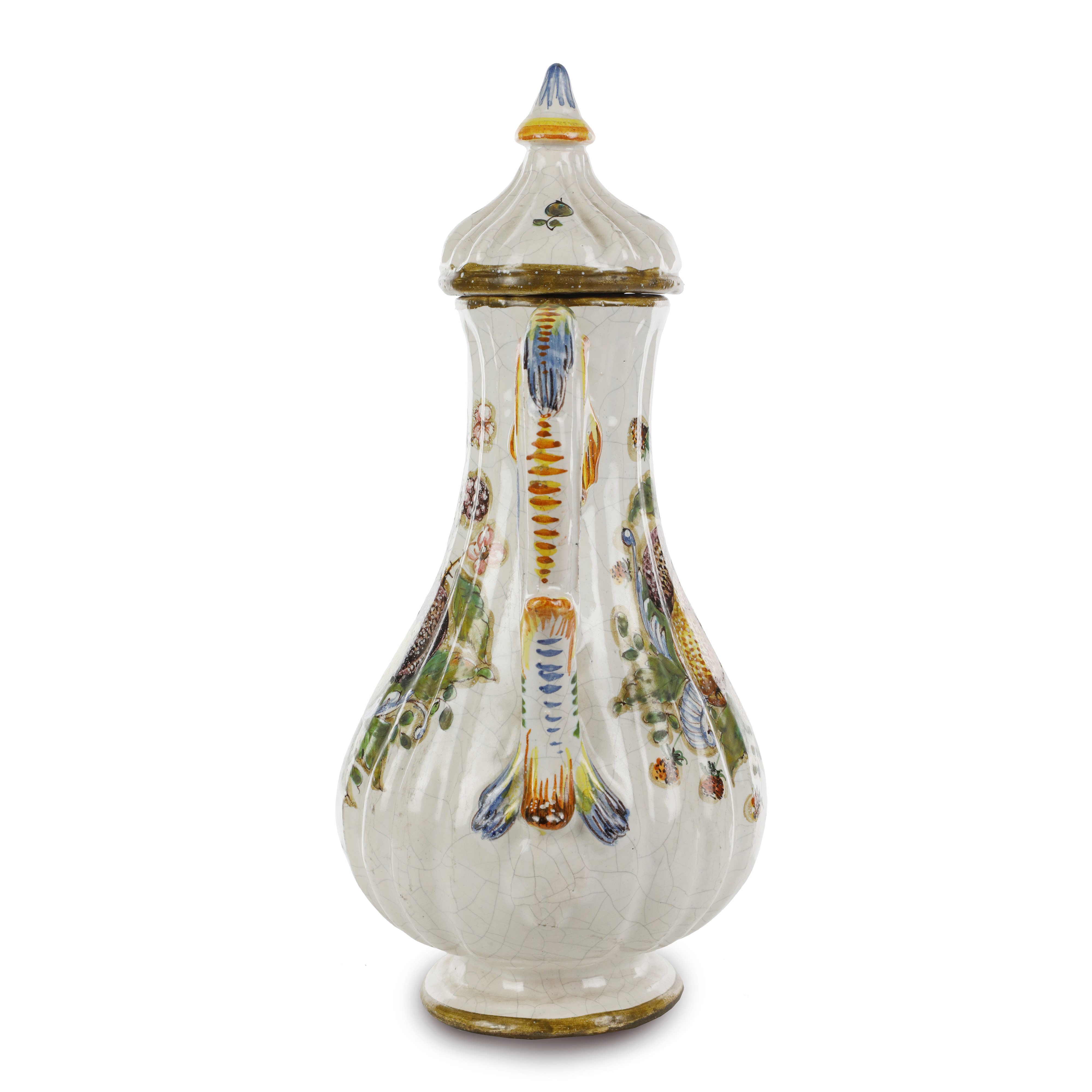 Caffettiera in Ceramica Policroma,