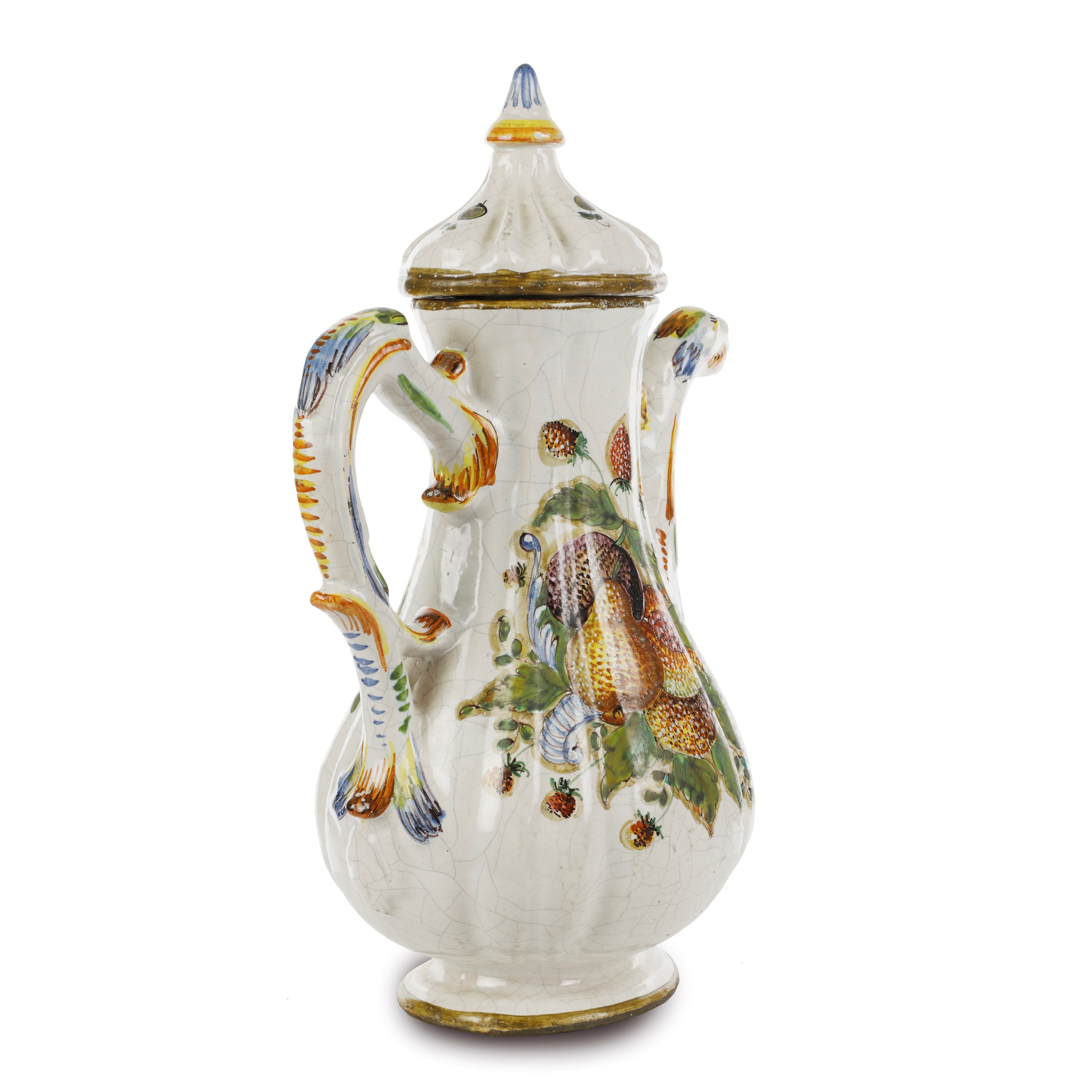 Caffettiera in Ceramica Policroma,