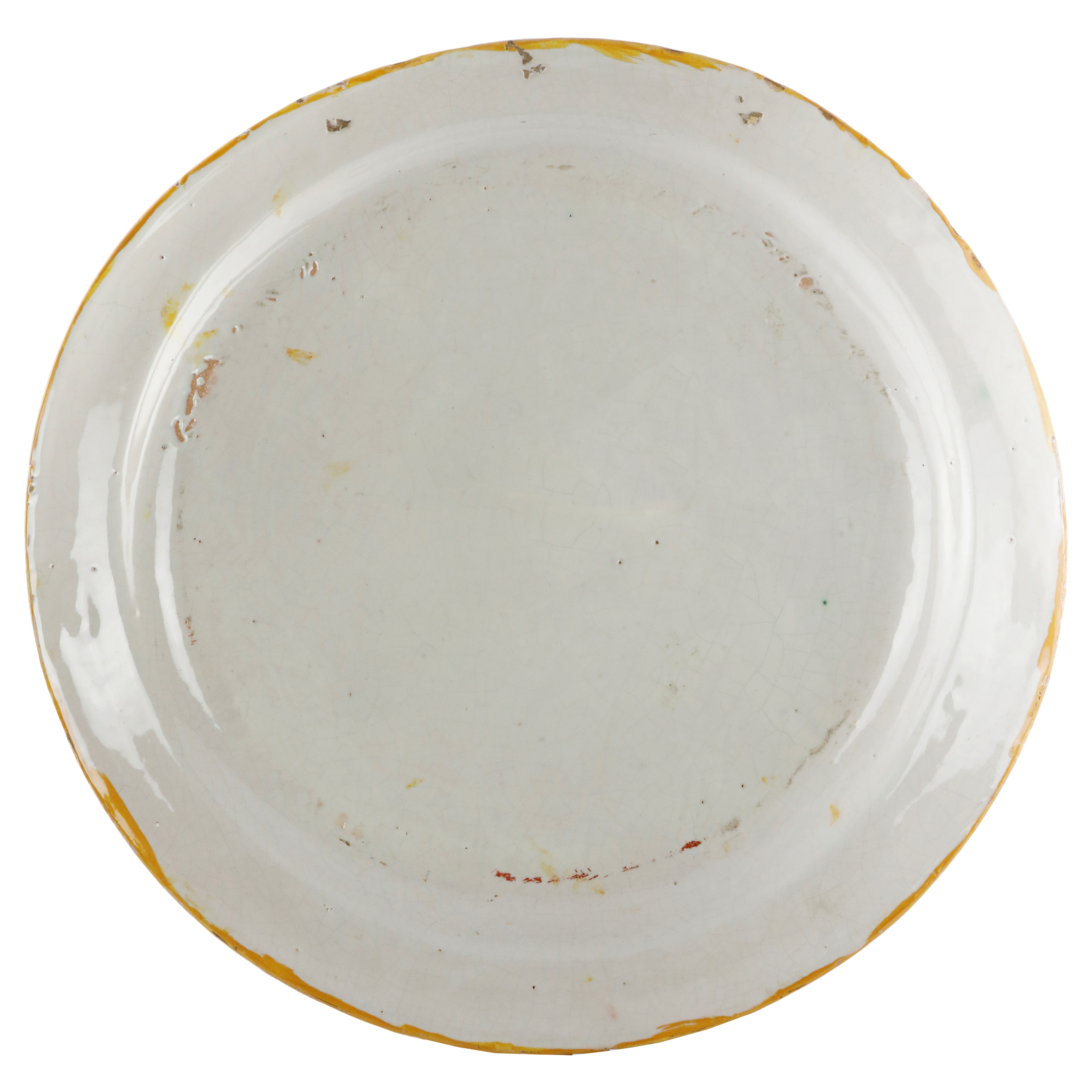 Piatto da Parata in Ceramica Policroma,