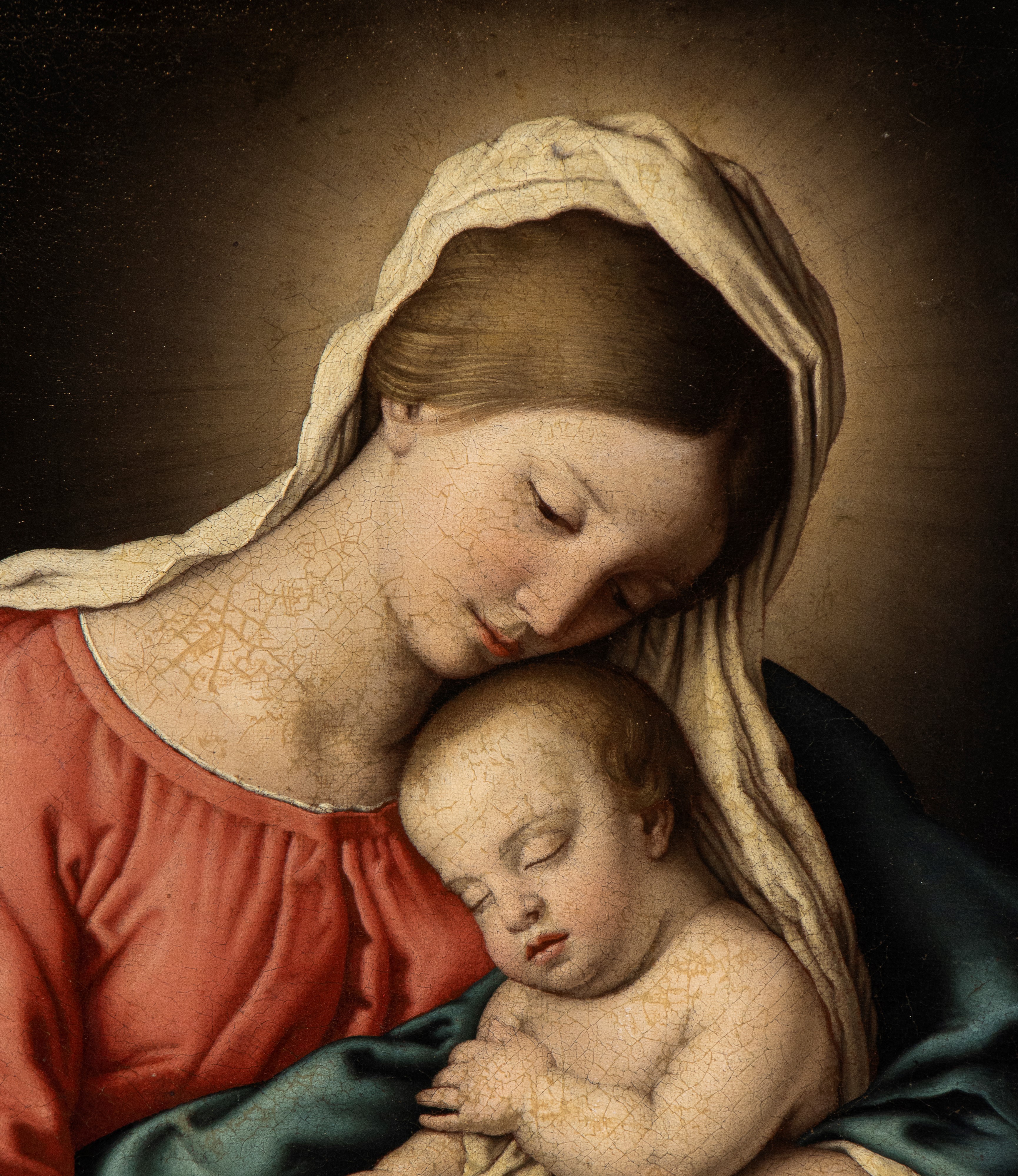 Giovanni Battista Salvi Sassoferrato - (studio Di) Madonna con Bambino