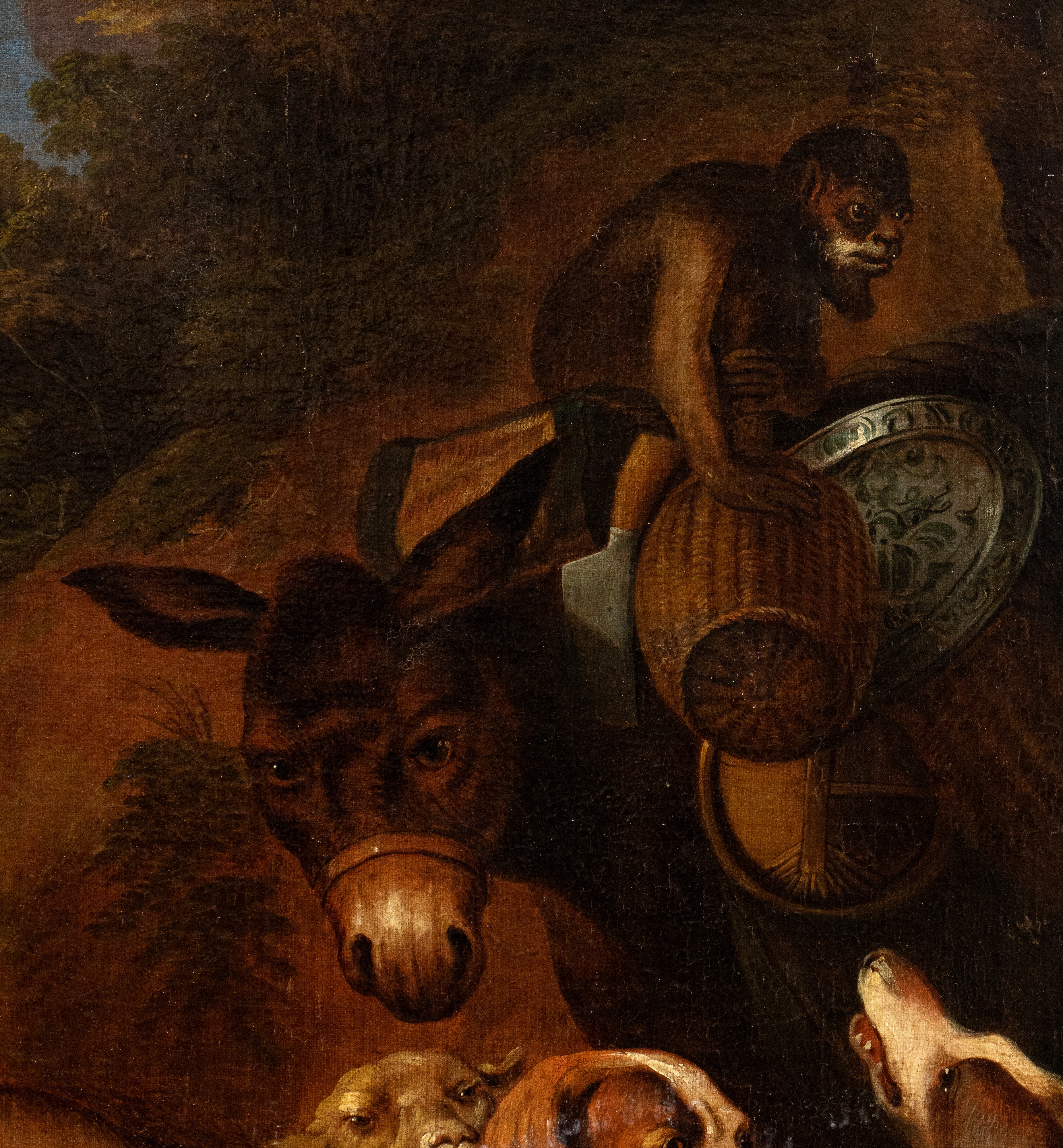 Artista Genovese, Fine XVII - Inizio XVIII Secolo - Abramo e la Sua Famiglia Partono per Canaan