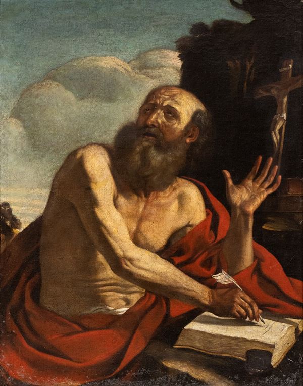 Giovanni Francesco Barbieri Guercino - San Girolamo penitente nel deserto