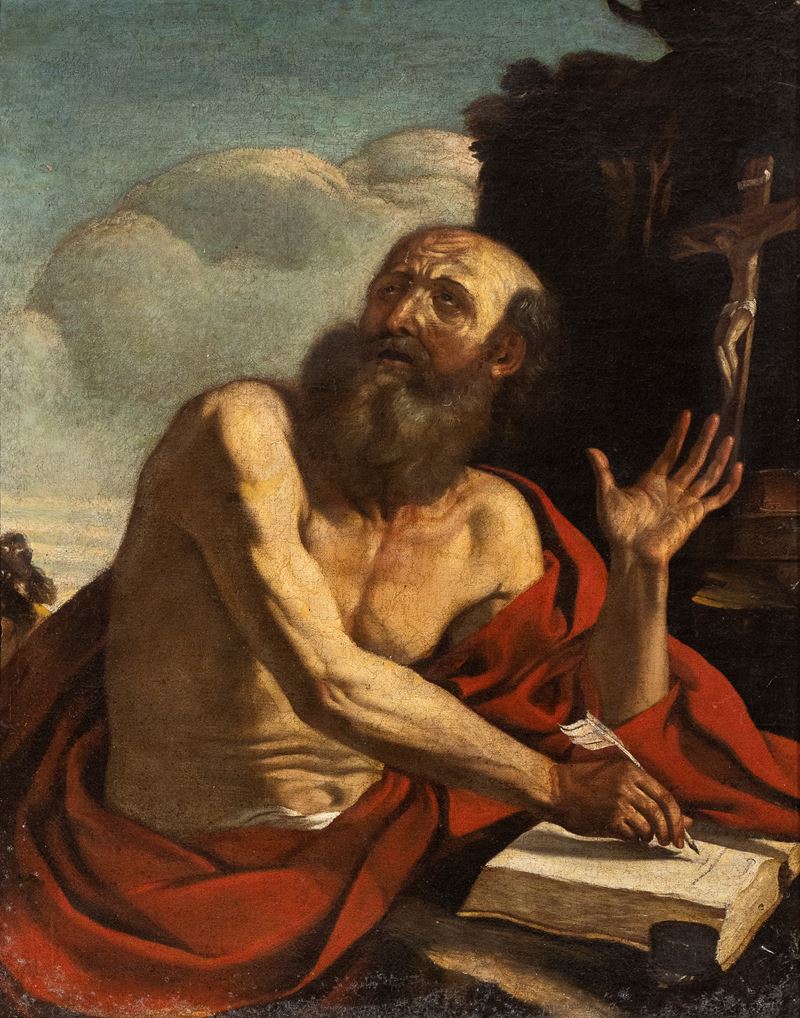 Giovanni Francesco Barbieri Guercino - San Girolamo Penitente nel Deserto
