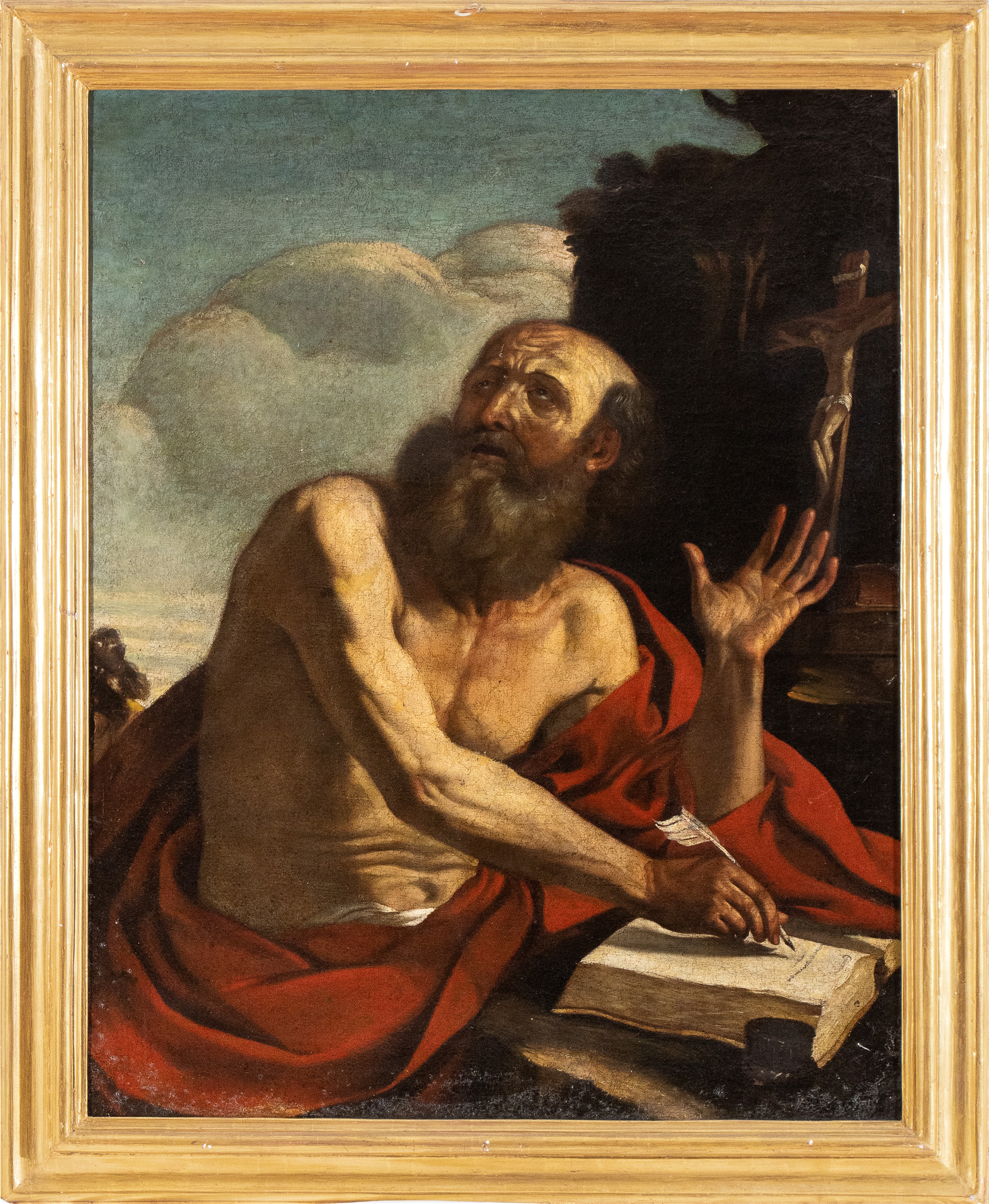Giovanni Francesco Barbieri Guercino - San Girolamo Penitente nel Deserto