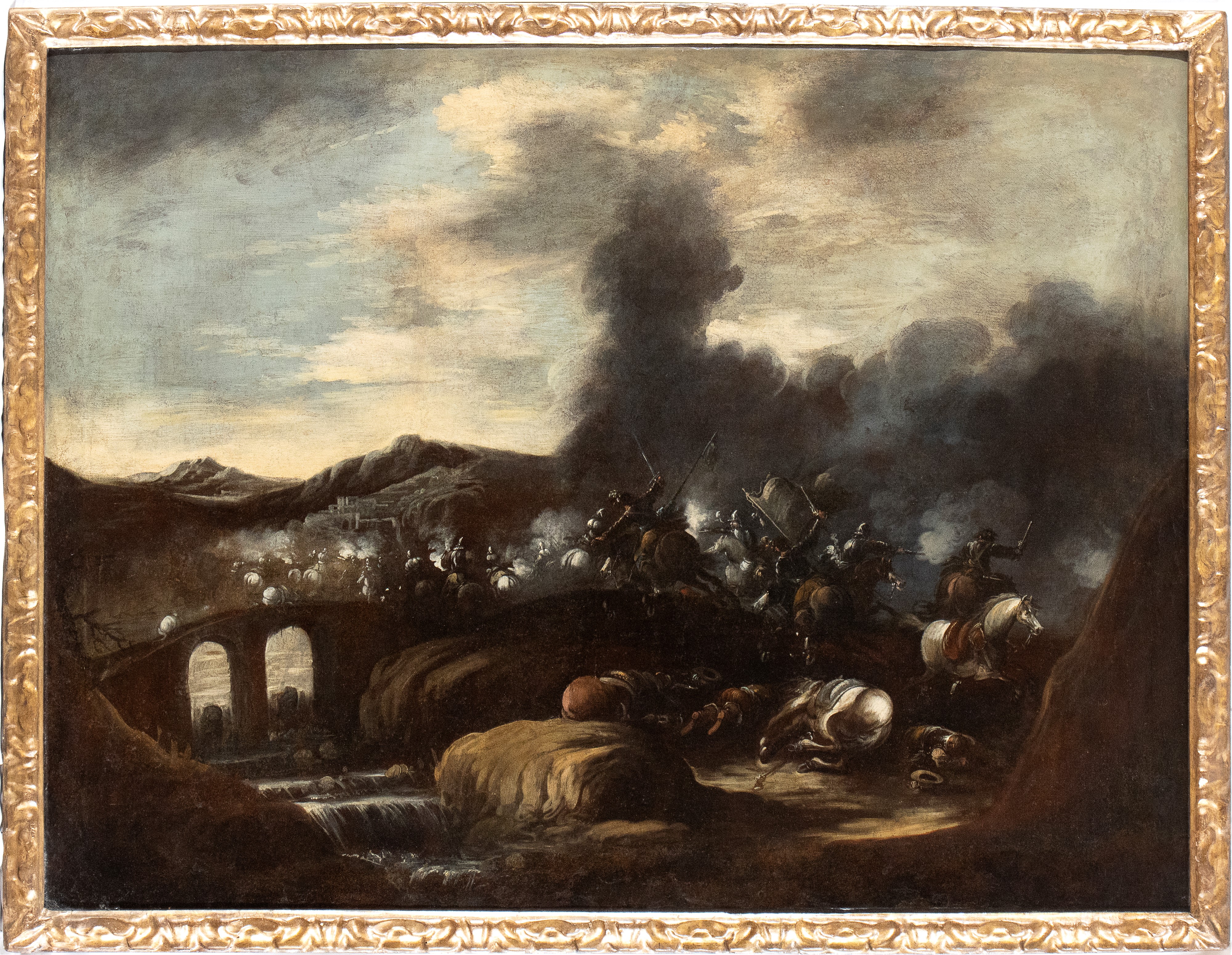 Ciriaco Parmigiani - A) Scontro di Cavallerie in Campo Aperto; B) Scontro di Cavallerie nei Press...