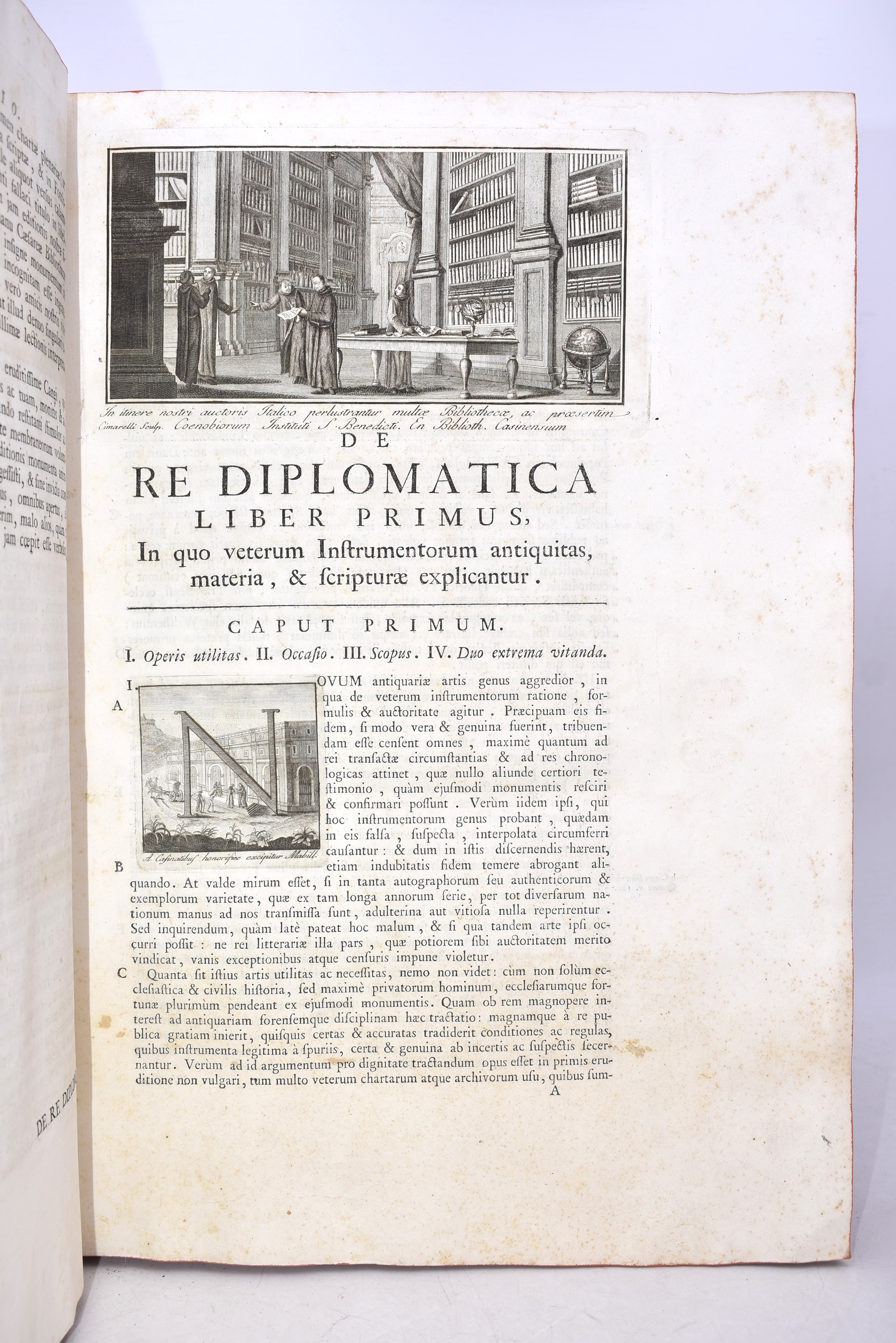 Mabillon, Jean. “de Re Diplomatica Libri Vi ...” T. i e II Ex Typographia Vincentii Ursini . Neap...