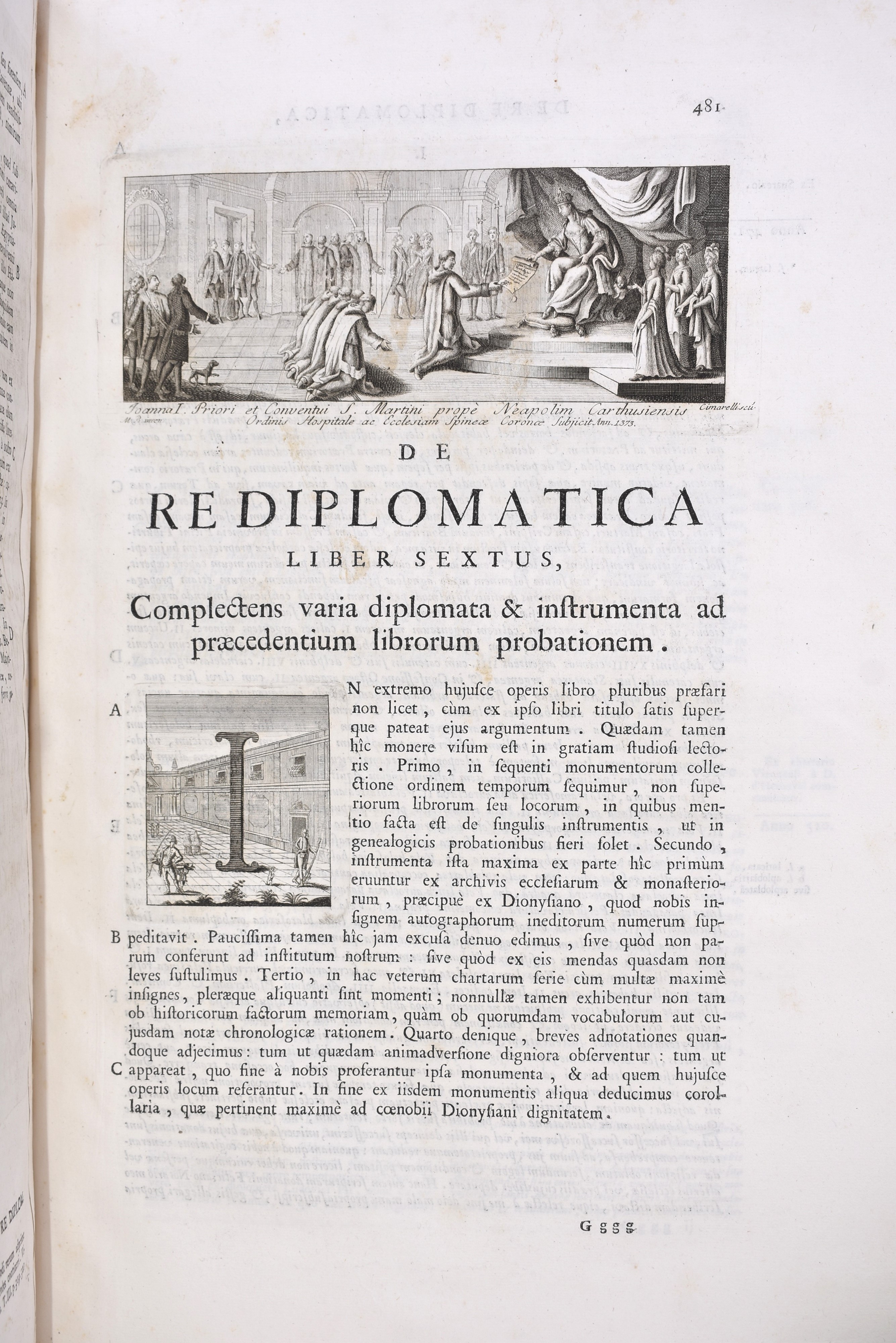 Mabillon, Jean. “de Re Diplomatica Libri Vi ...” T. i e II Ex Typographia Vincentii Ursini . Neap...