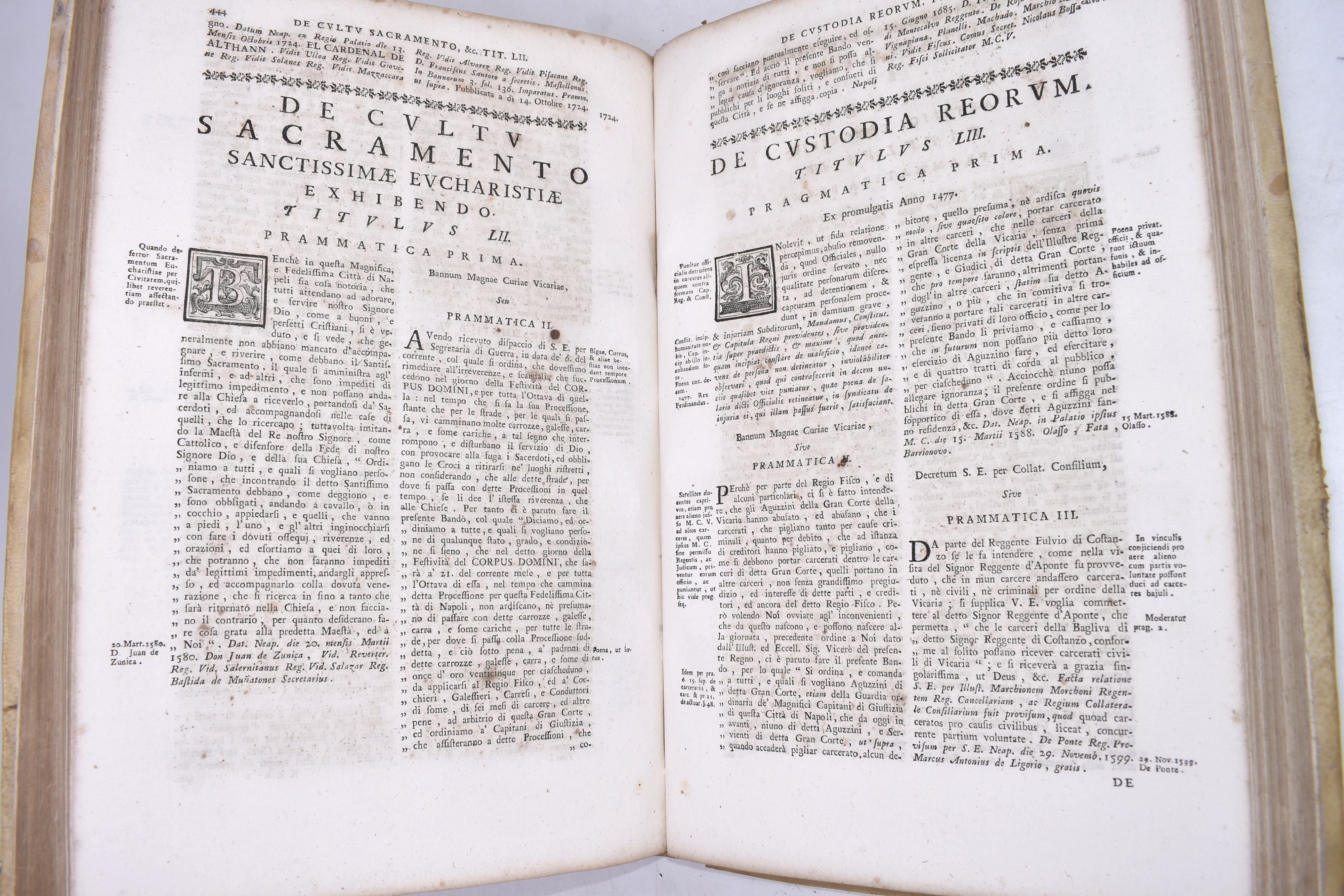 Vario, Domenico Alfeno (1729-ca.1794): Pragmaticae Edicta Decreta Interdicta Regiaeque Sanctiones...