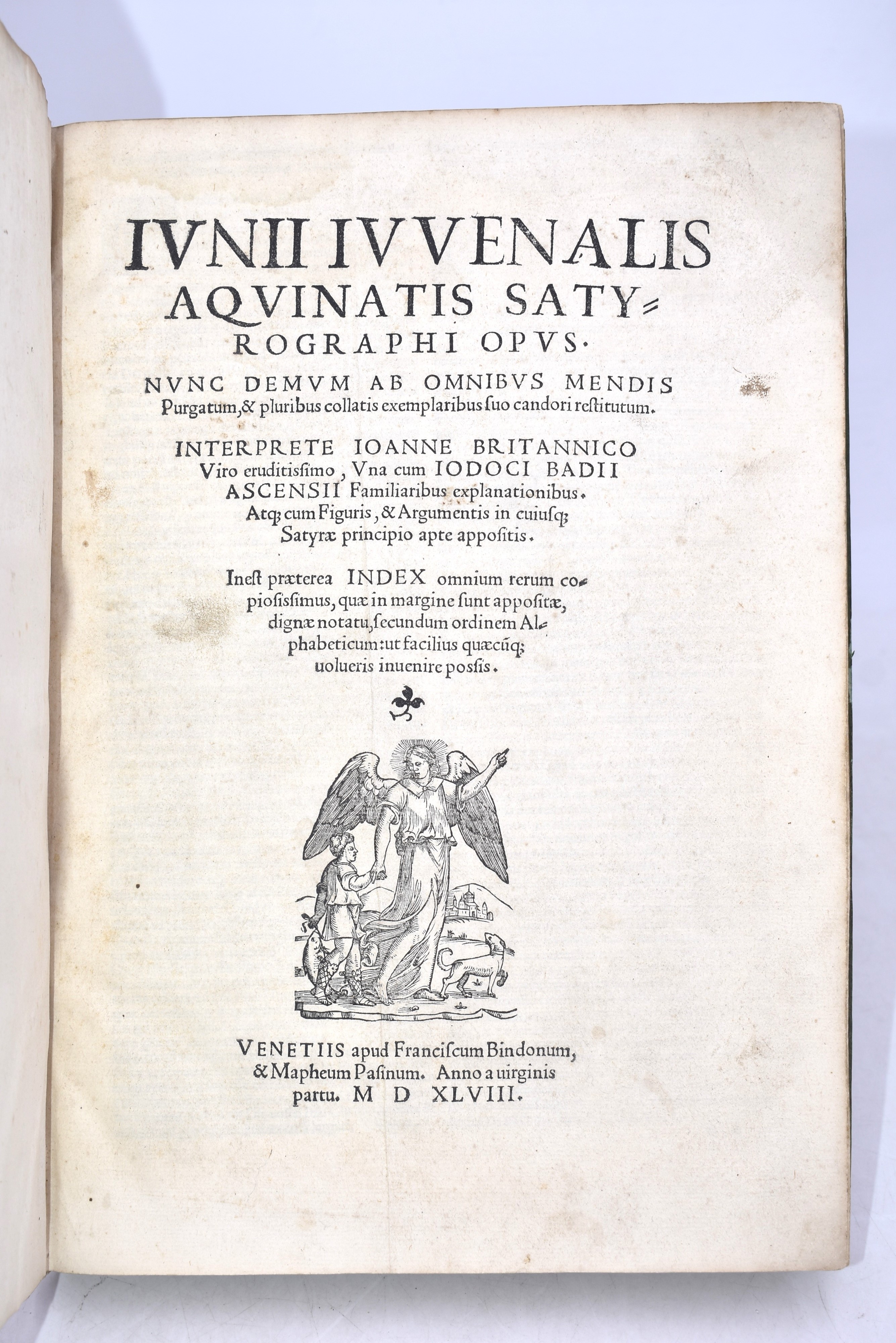 Giovenale, Juvenalis, Decimus Junius (50-140). Opus… Interprete Ioanne Britannico Viro Eruditissi...