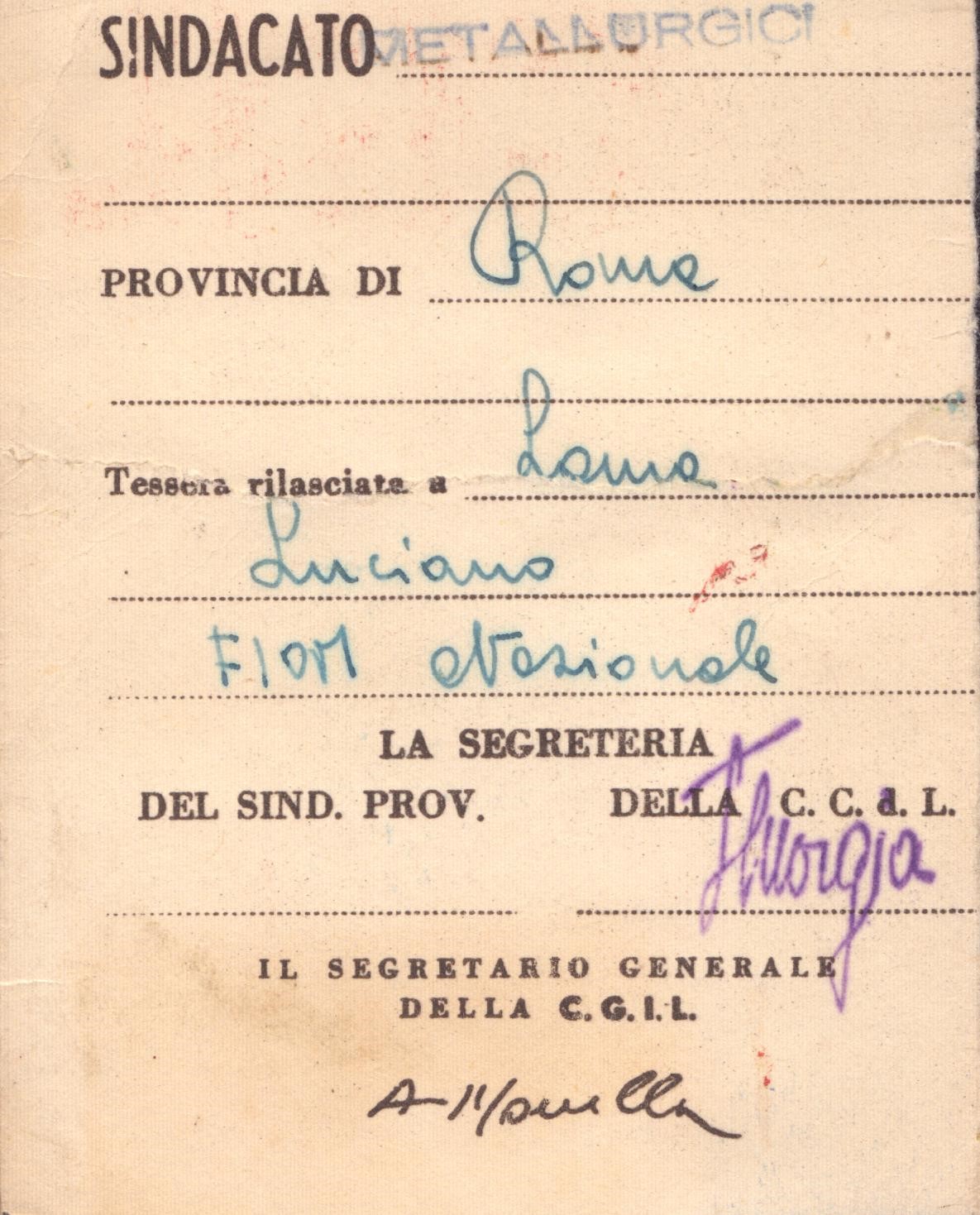 Lama, Luciano (gambettola, 14 Ottobre 1921 – Roma, 31 Maggio 1996)